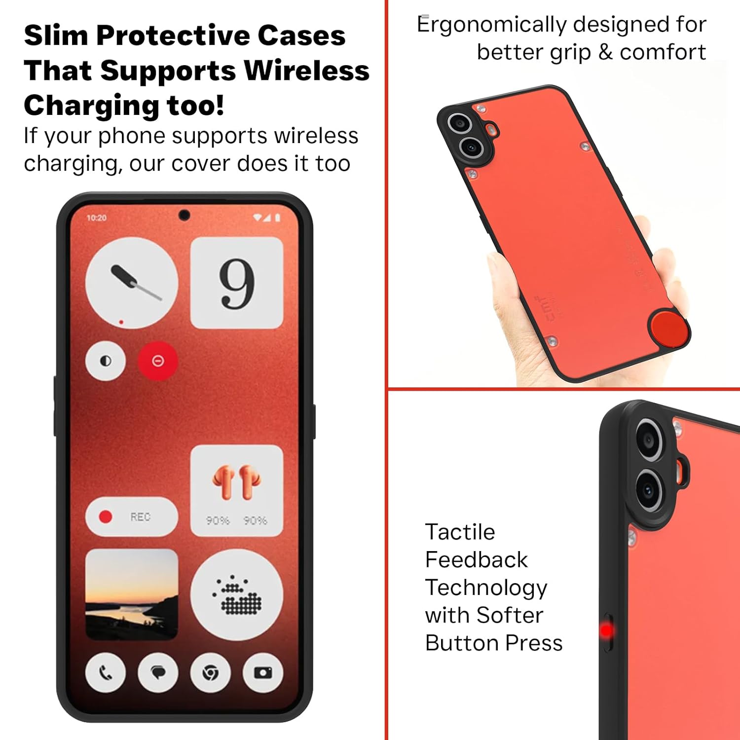 CMF Phone 1 Back Cover Case | Sleek Hybrid - Clear