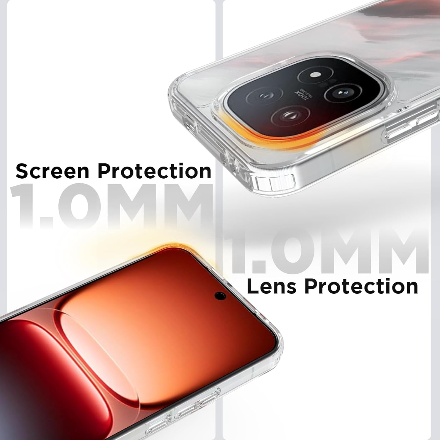 iQOO 15 5G Back Cover Case | Clear Hybrid - Clear