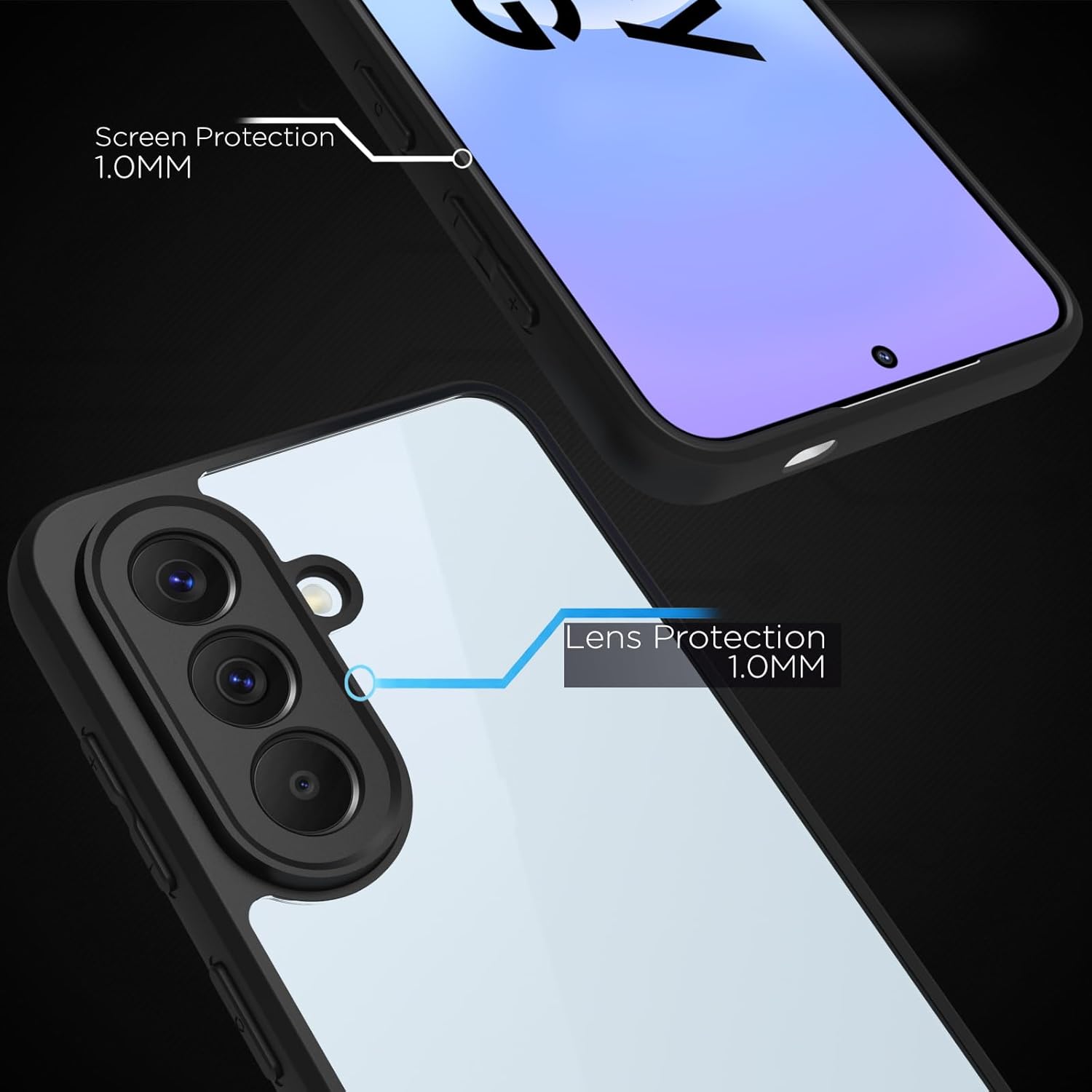 Samsung Galaxy A57 5G Back Cover Case | Sleek Hybrid - Clear