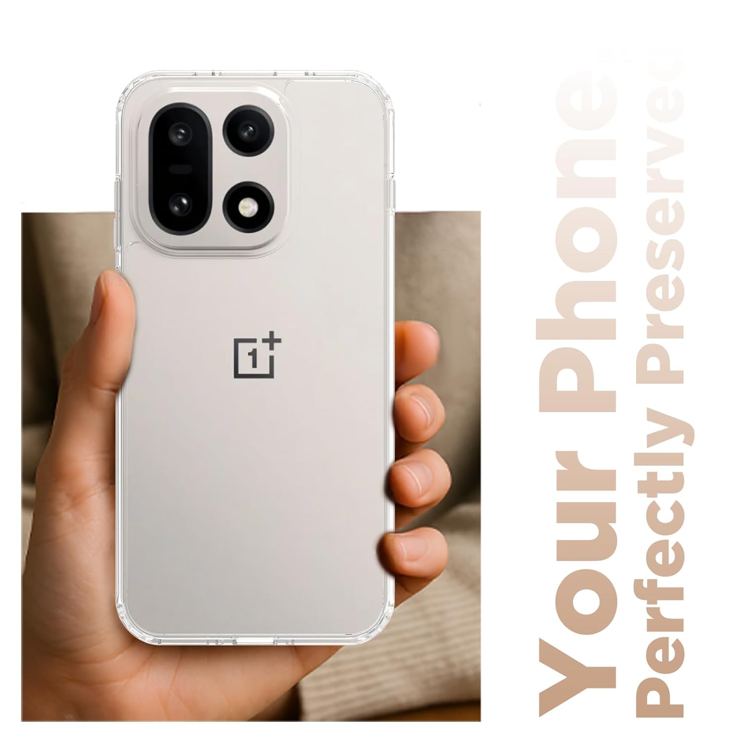 OnePlus 15 5G Back Cover Case | Clear Hybrid - Clear