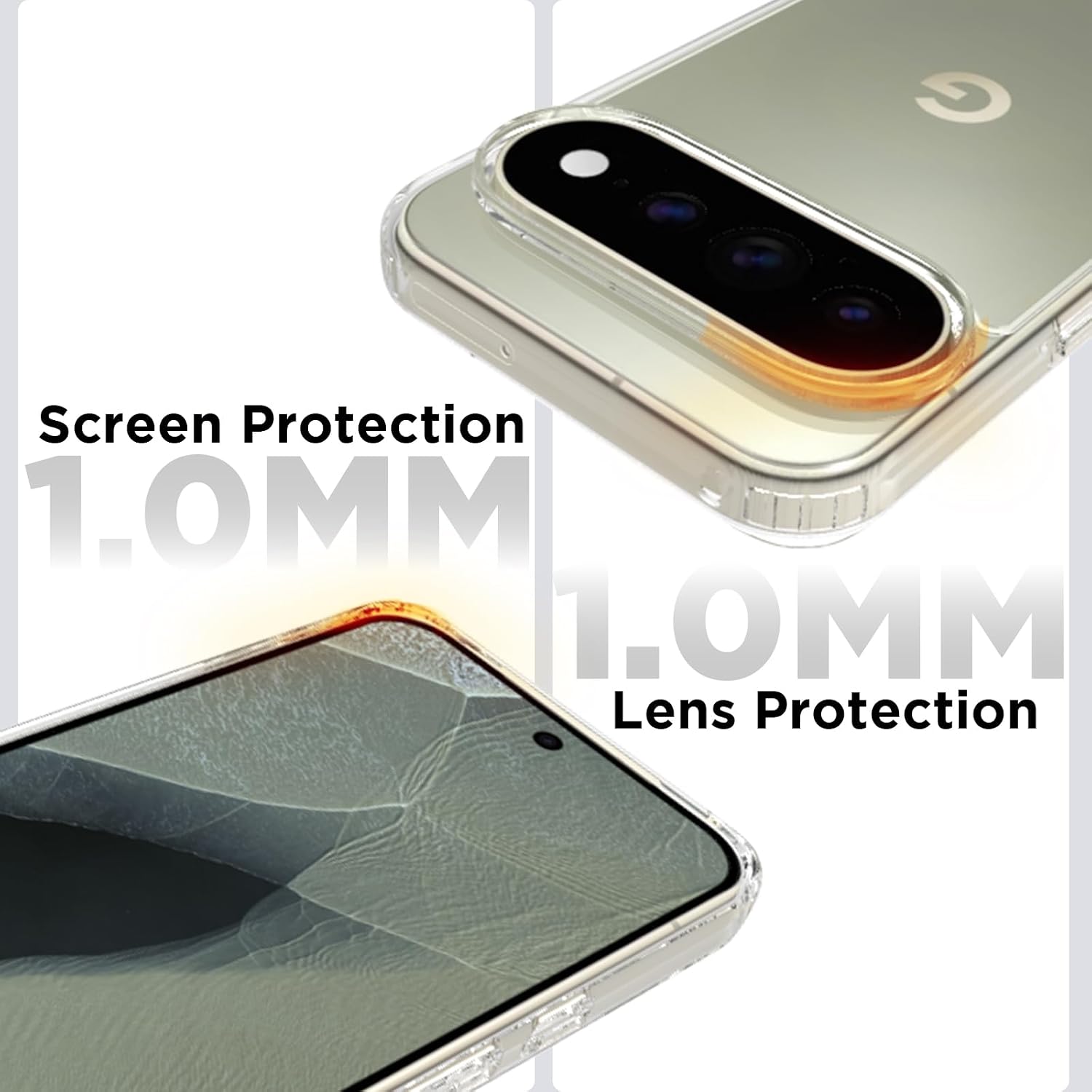 Google Pixel 11 Pro XL Back Cover Case | Clear Hybrid - Clear