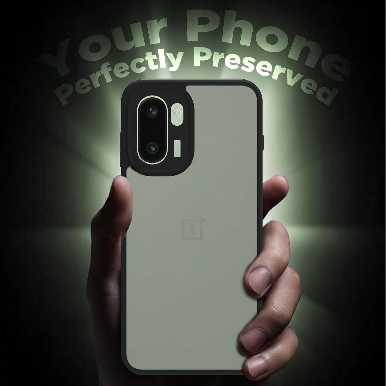 OnePlus 15R 5G Back Cover Case | Sleek Hybrid - Matte Black