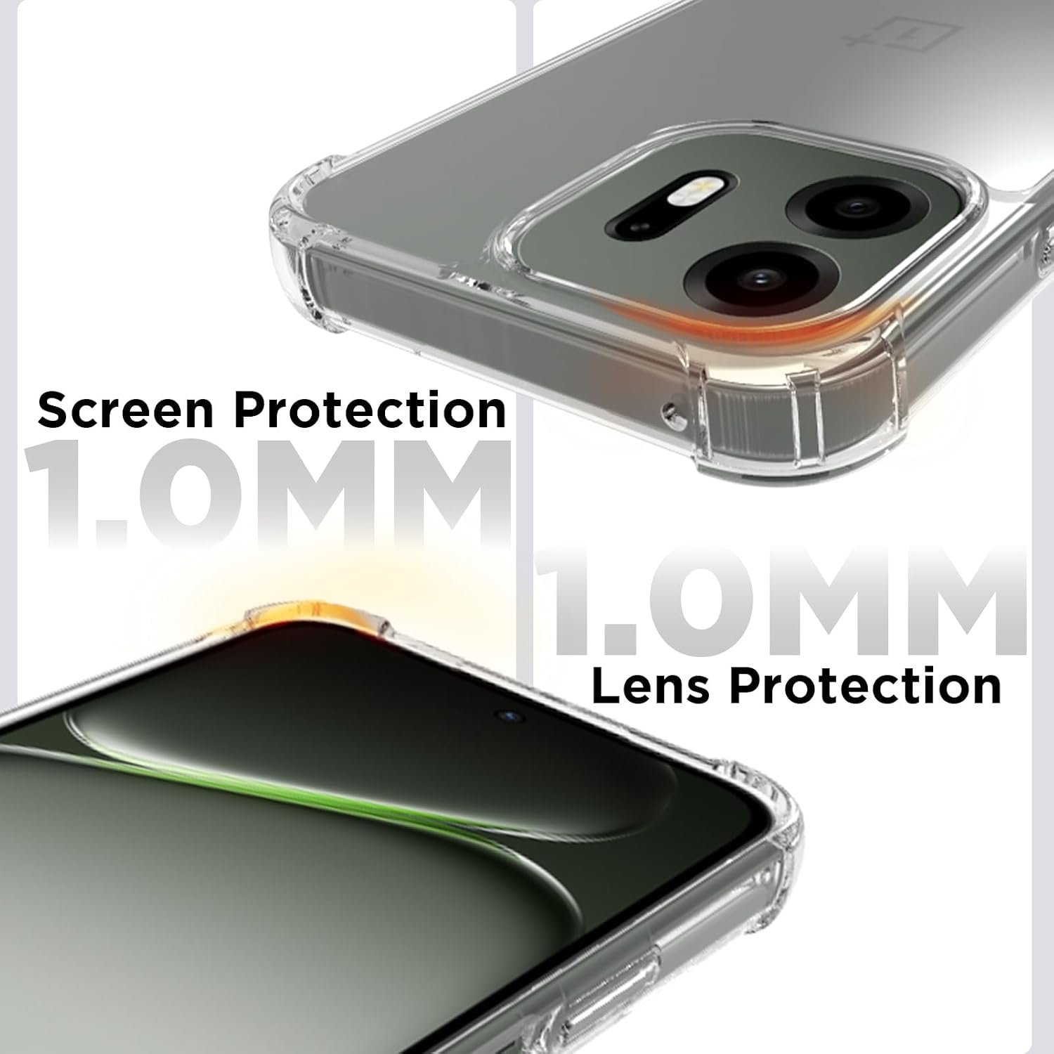 OnePlus N6 Back Cover Case | Clear Hybrid - Clear