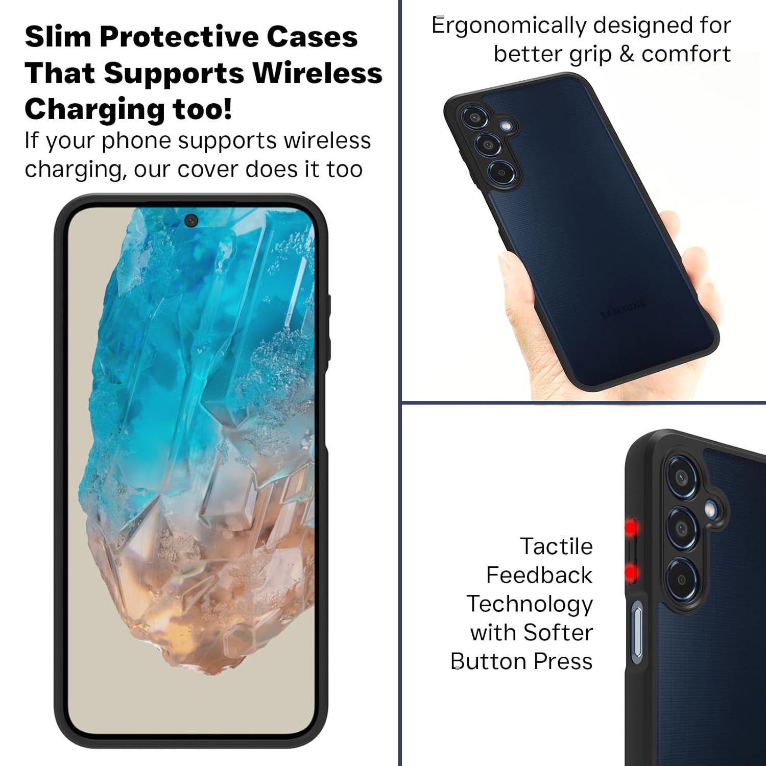 Samsung Galaxy M35 5G Back Cover Case | Sleek Hybrid -