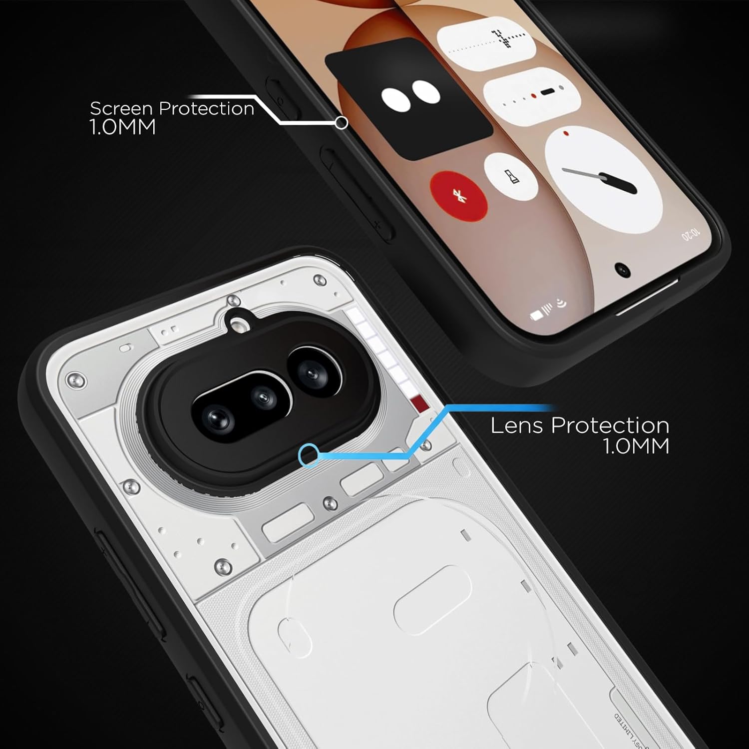 Nothing Phone 4a 5G Back Cover Case | Sleek Hybrid - Clear