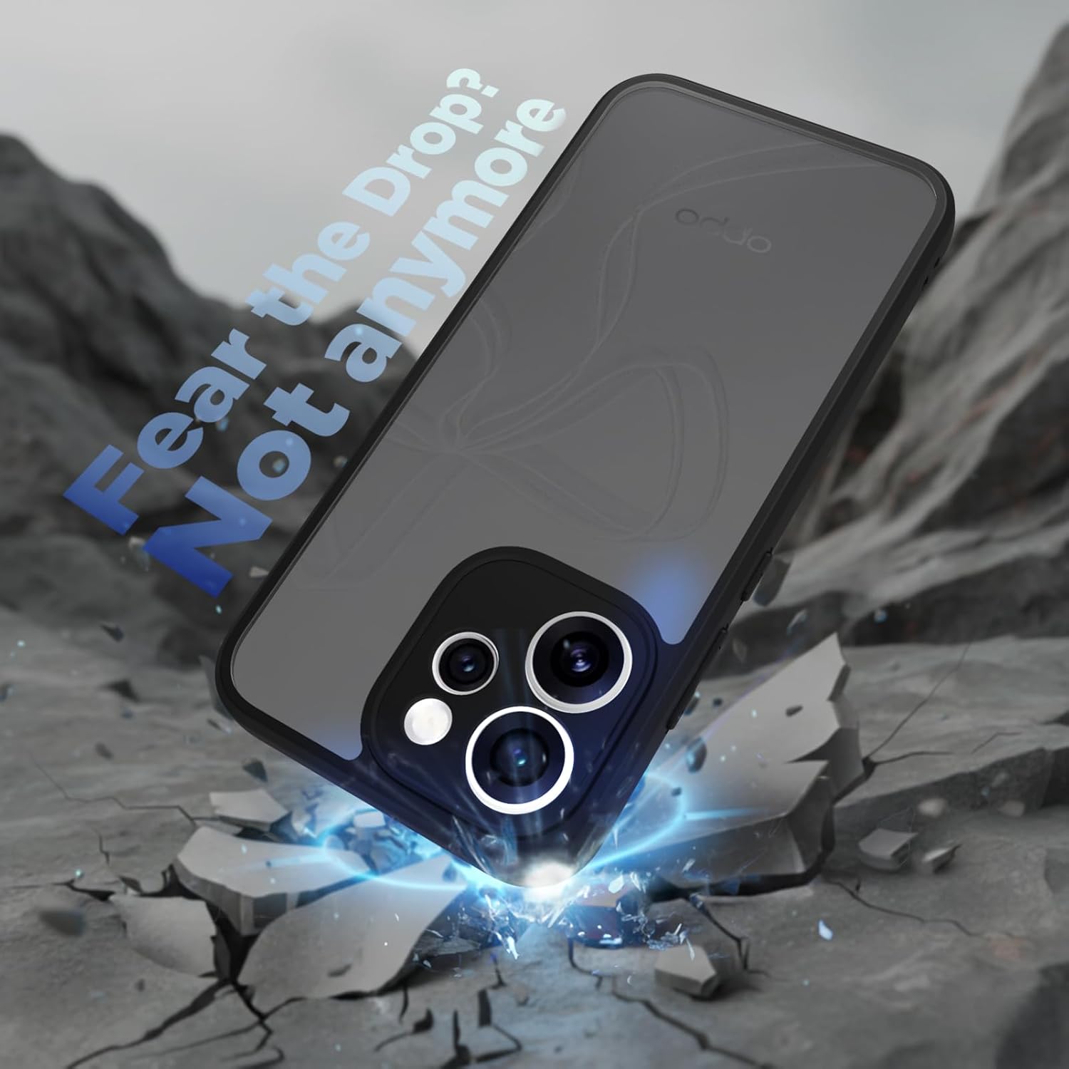 Oppo Reno 15 Pro Mini 5G Back Cover Case | Sleek Hybrid - Matte Black