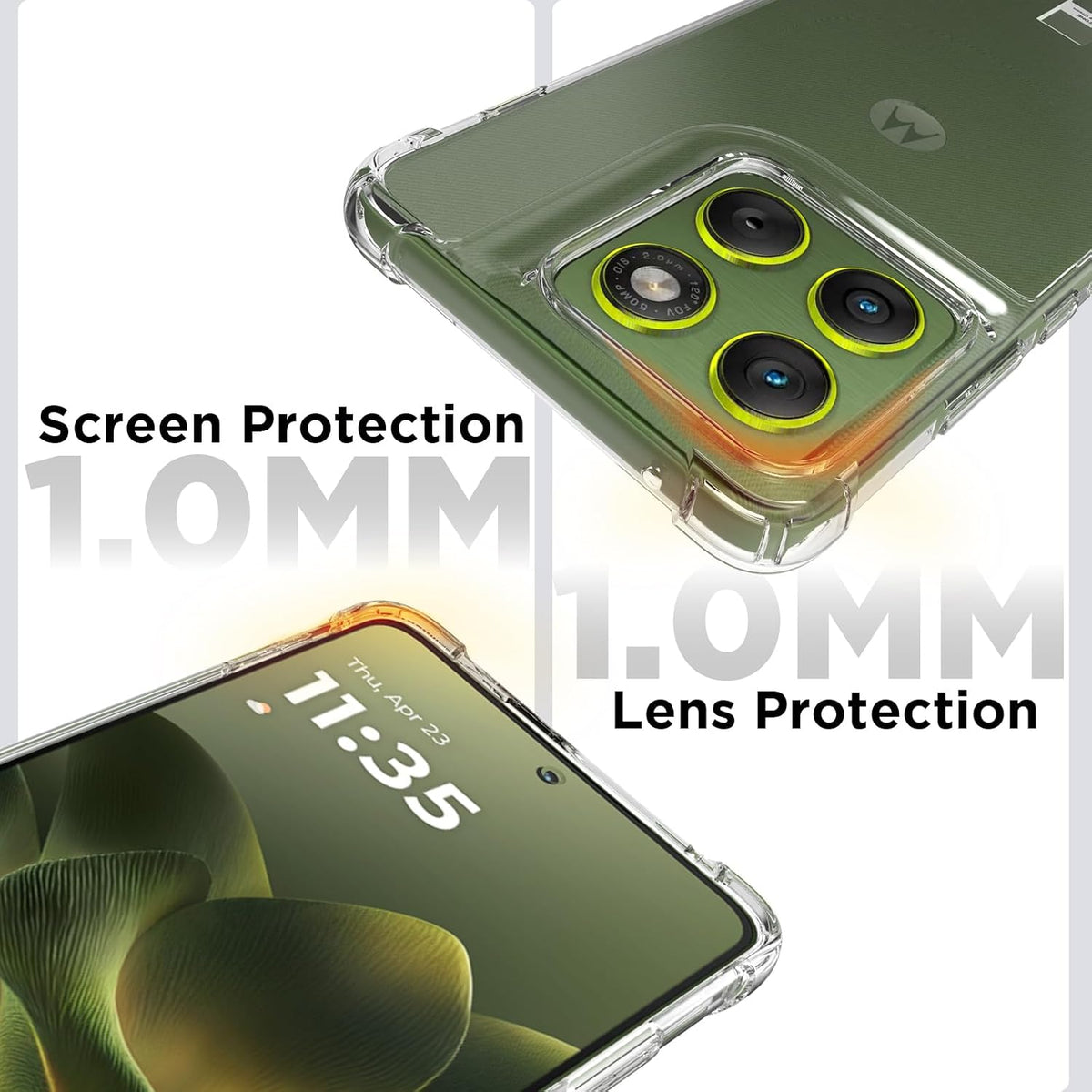 Motorola Edge 70 5G Back Cover Case | Clear Hybrid - Clear Smoke