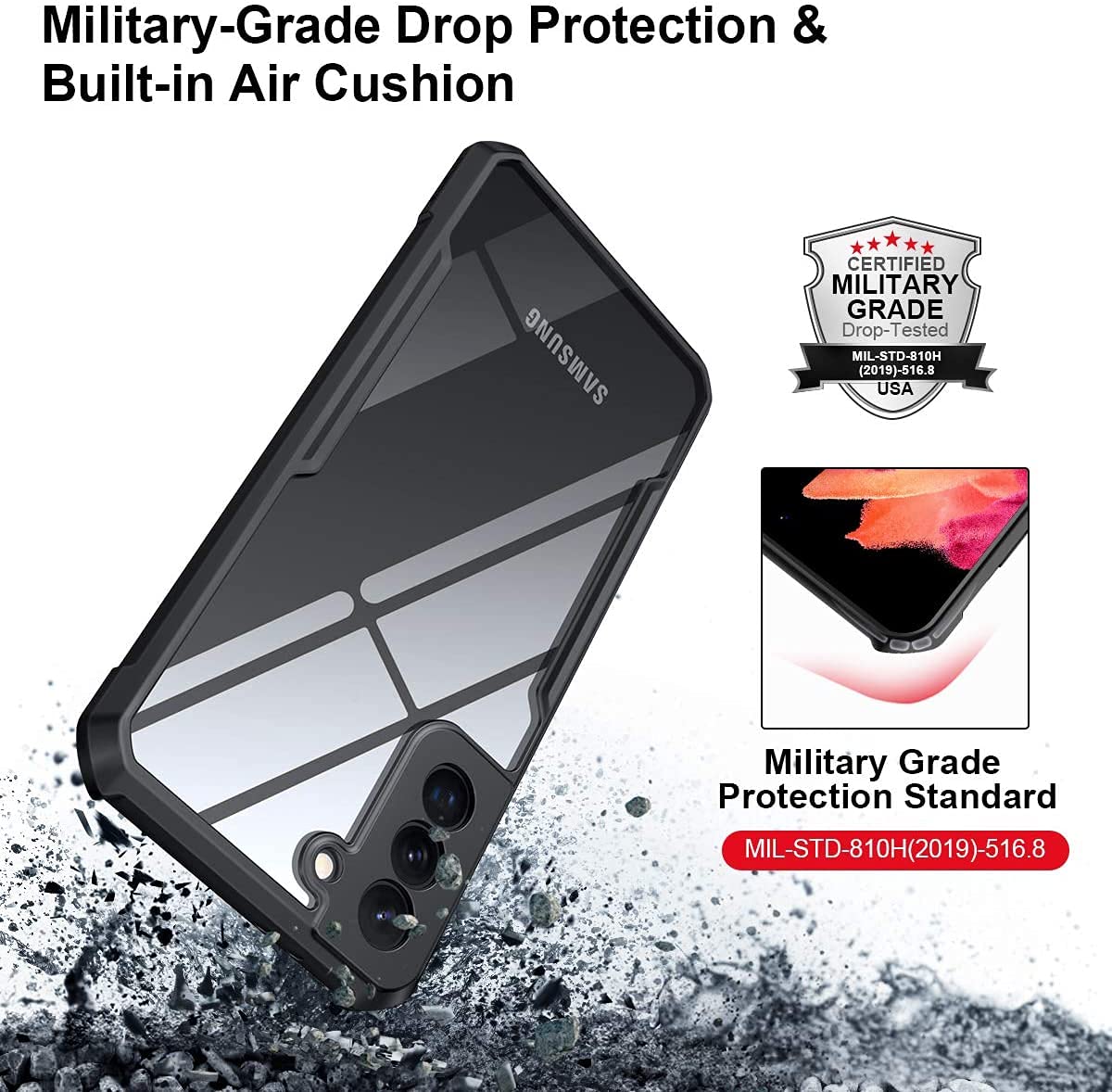 Samsung Galaxy S21 Plus Back Cover Case | Xundd Armor - Black