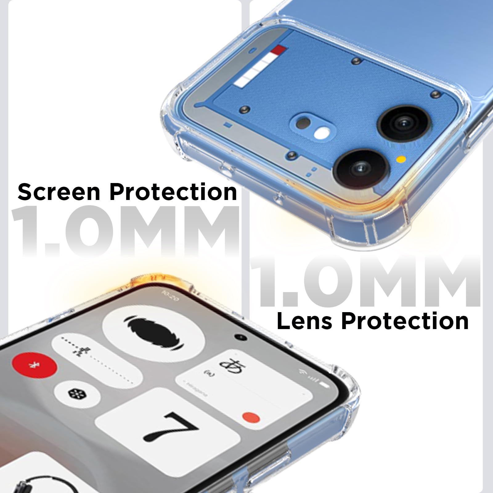 Nothing Phone 4b Back Cover Case | Clear Hybrid - Clear