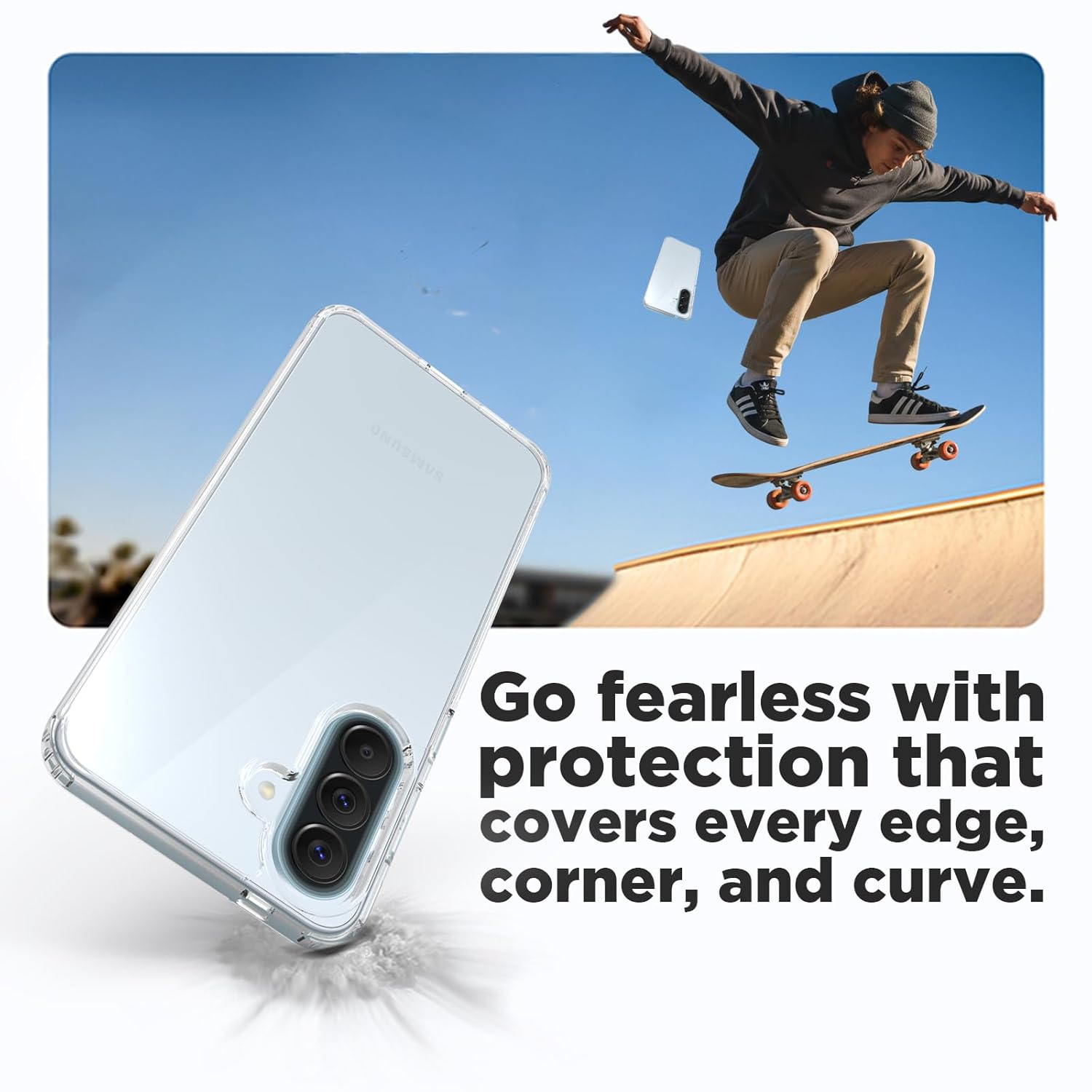 Samsung Galaxy A57 5G Back Cover Case | Clear Hybrid - Clear