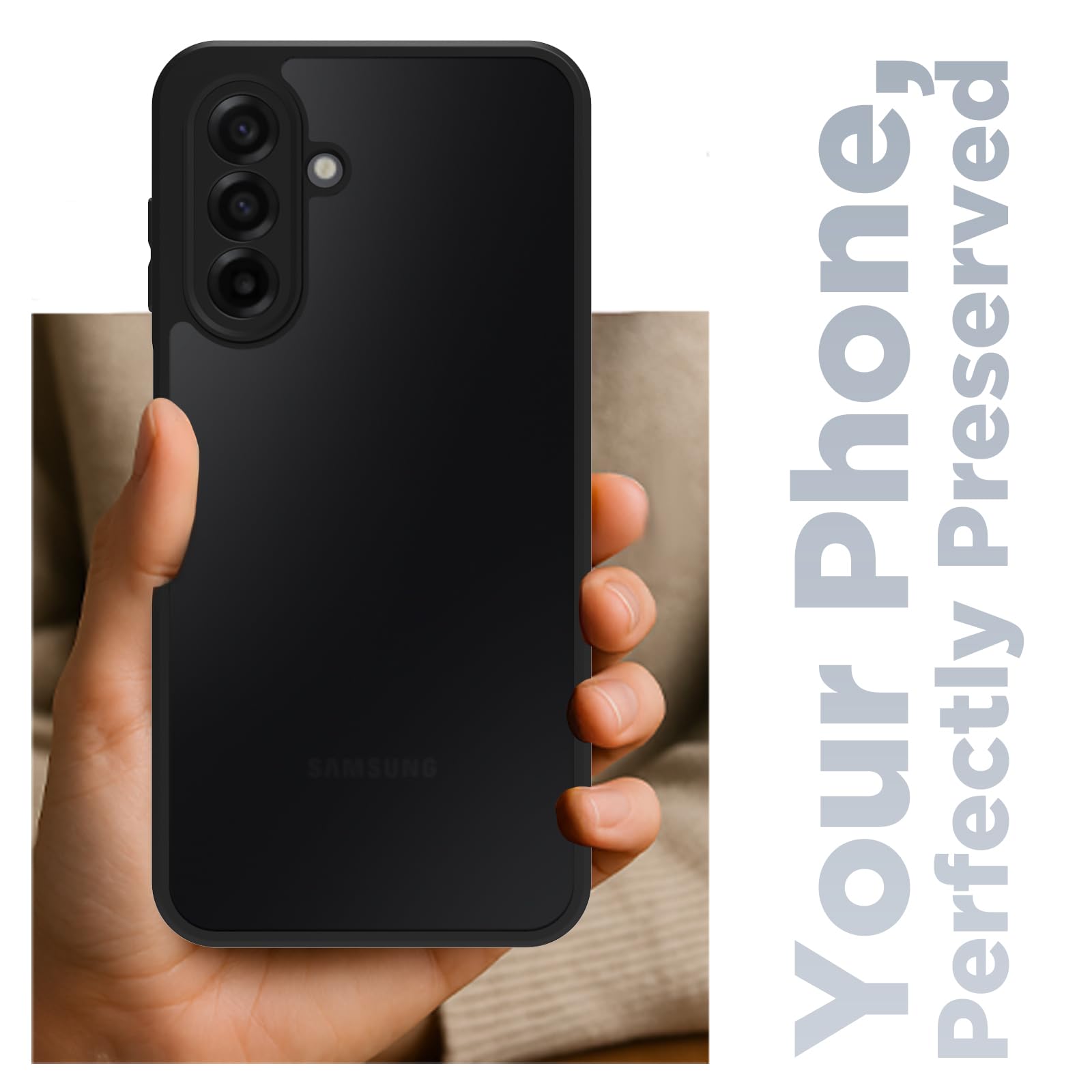 Samsung Galaxy A17 5G / M17 5G / F17 5G Back Cover Case | Sleek Hybrid - Matte Black