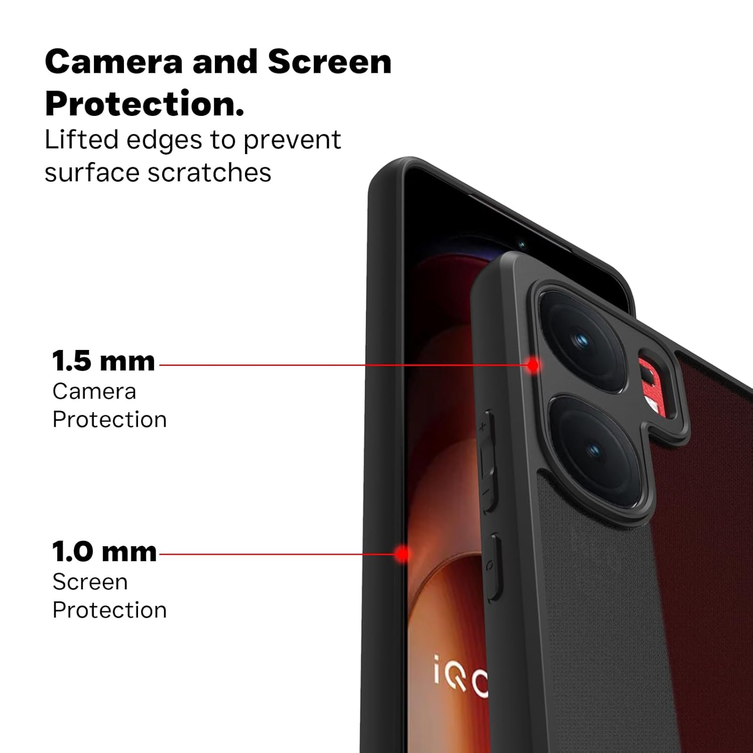 iQOO Neo 9 Pro 5G Back Cover Case | Sleek Hybrid - Matte Black