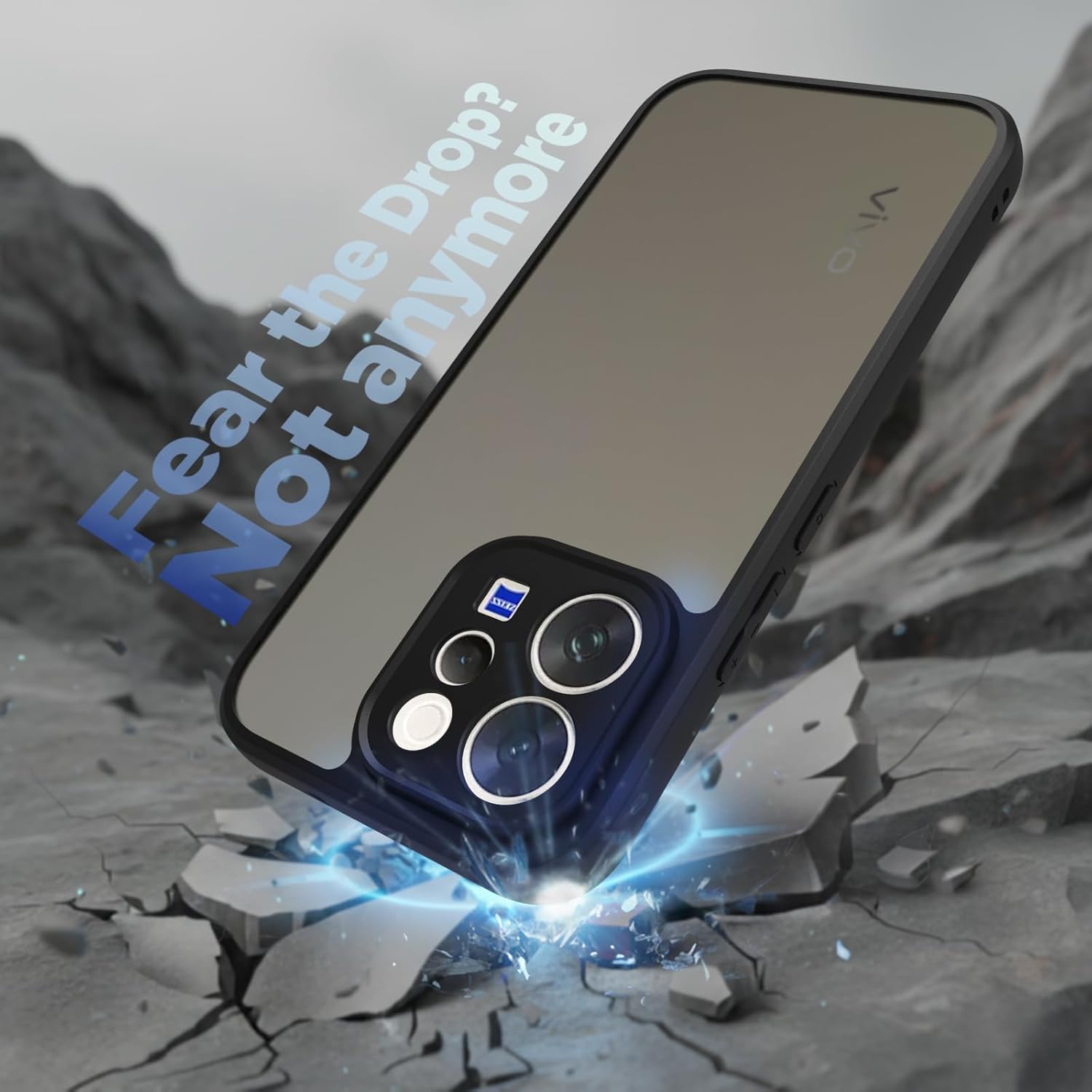 Vivo V70 / V70 Elite 5G Back Cover Case | Sleek Hybrid - Matte Black