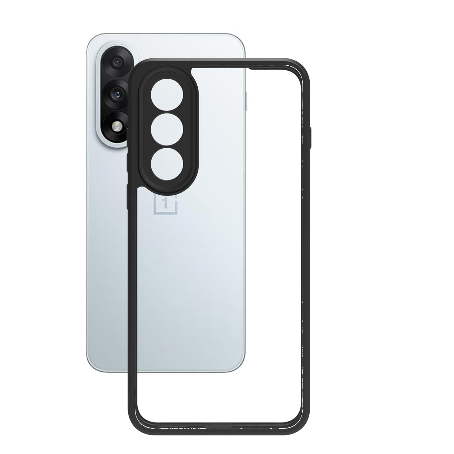 OnePlus Nord 5 5G Back Cover Case | Sleek Hybrid - Clear Black