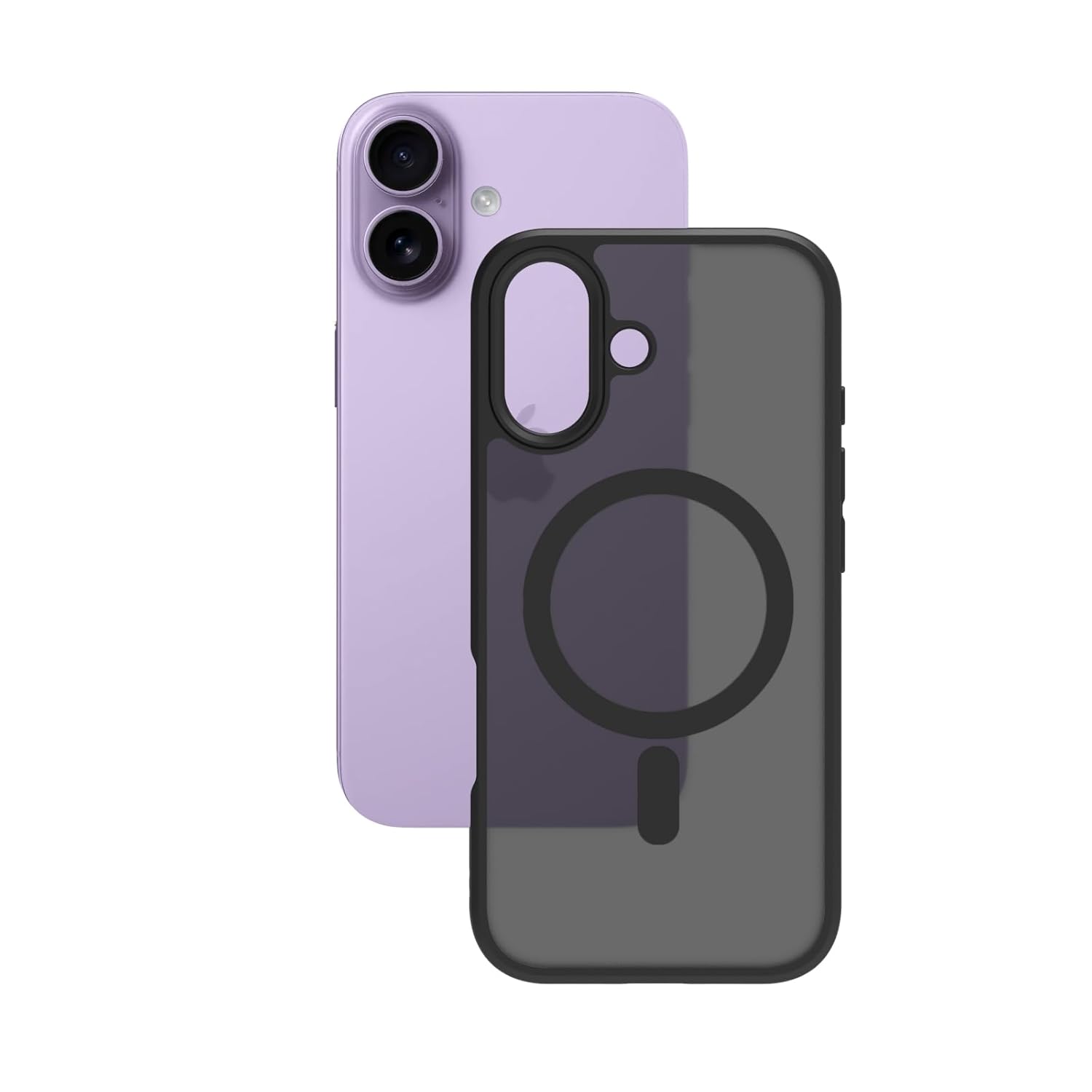 iPhone 17 Back Cover Case | Sleek Hybrid - Matte Black Magnetic