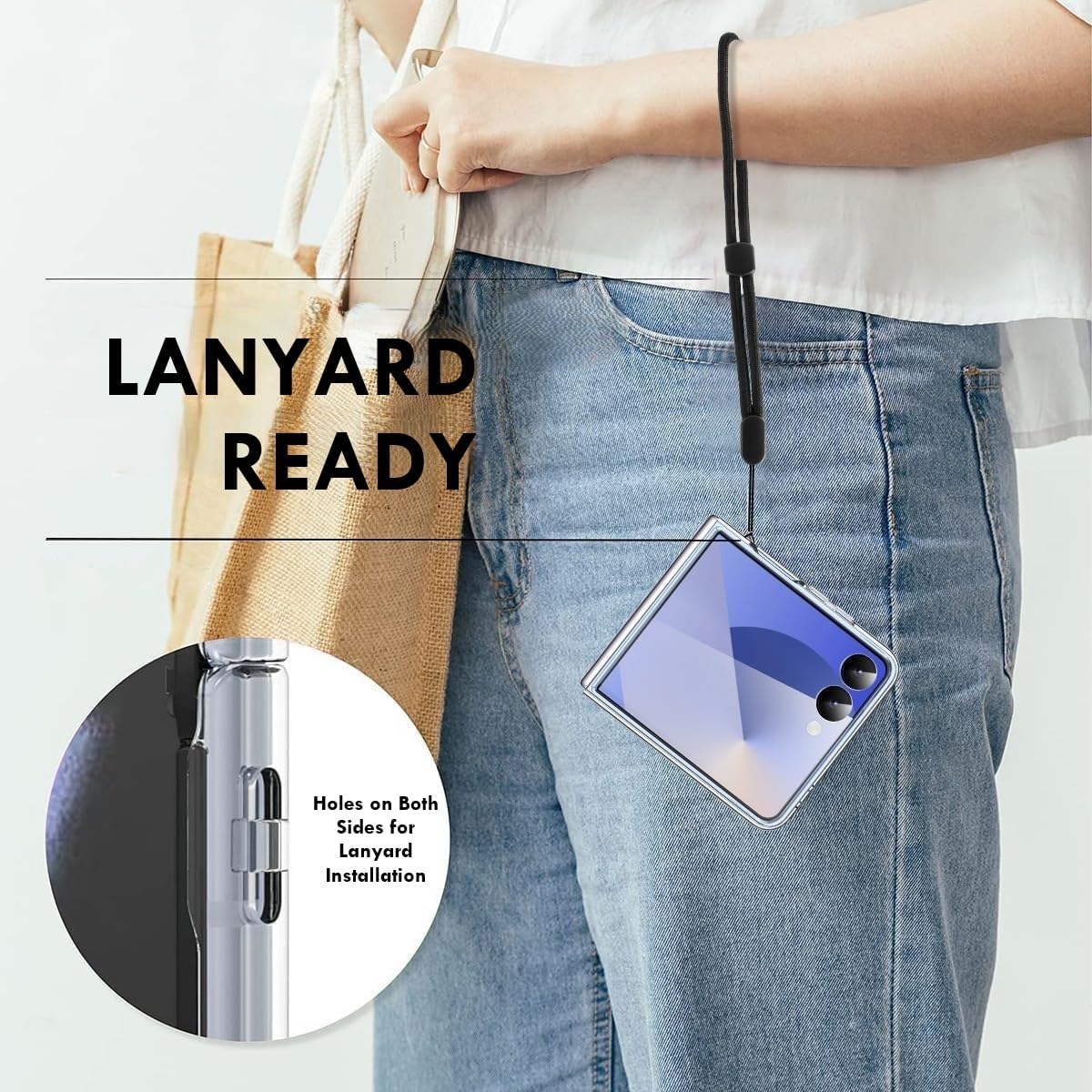 Samsung Galaxy Z Flip 7 Back Cover Case | Crystal Hard Shell - Clear