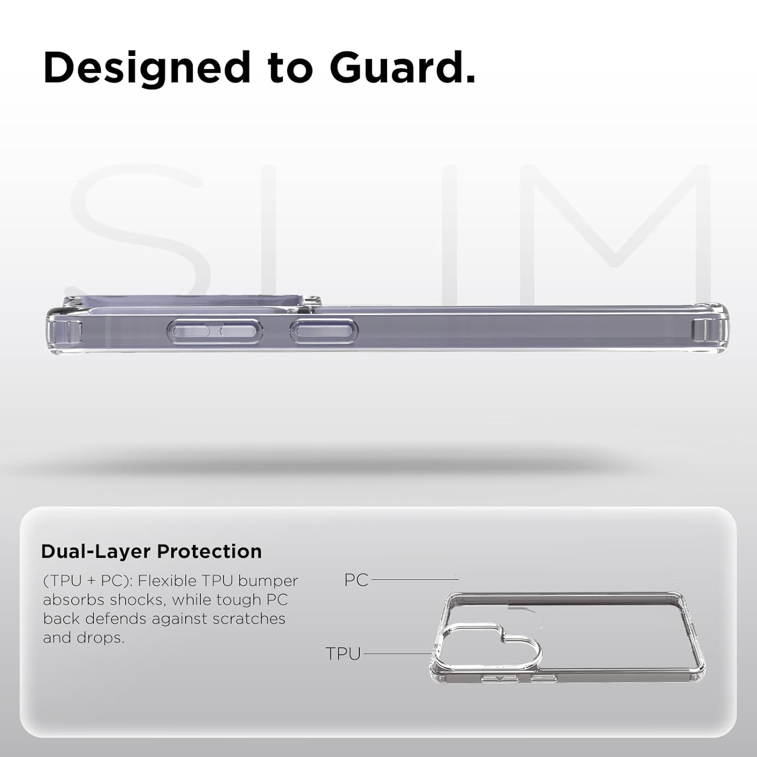 Samsung Galaxy S26 Ultra Back Cover Case | Clear Hybrid - Clear