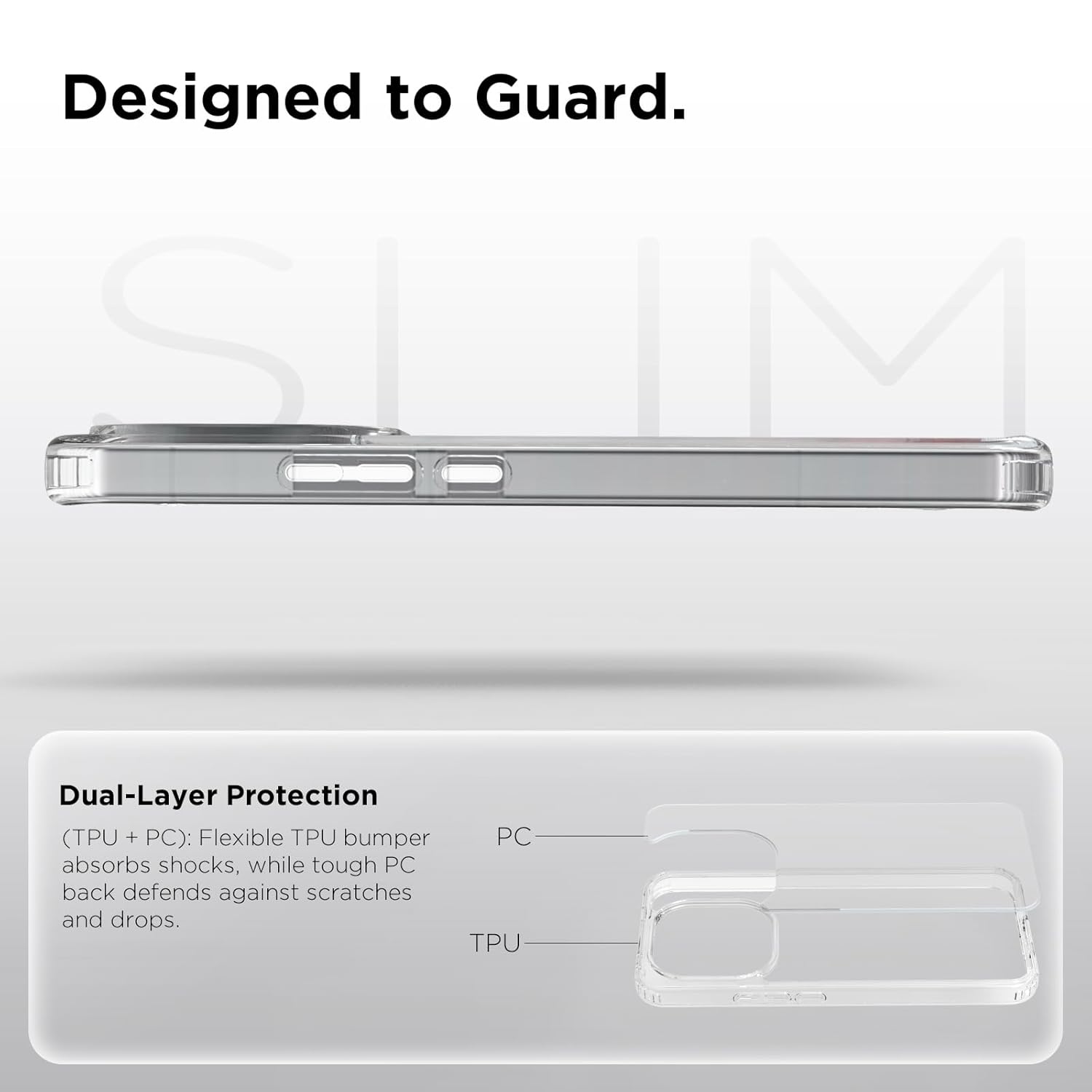 iQOO 15 5G Back Cover Case | Clear Hybrid - Clear