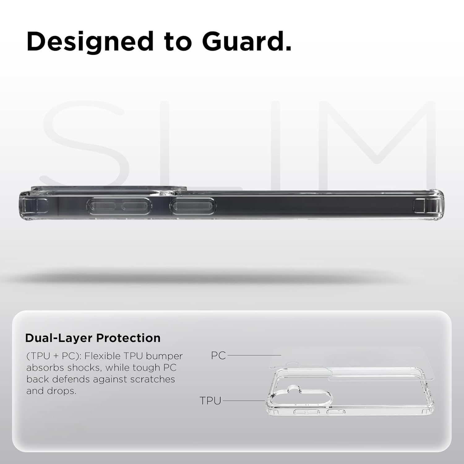 Samsung Galaxy S26 Back Cover Case | Clear Hybrid - Clear
