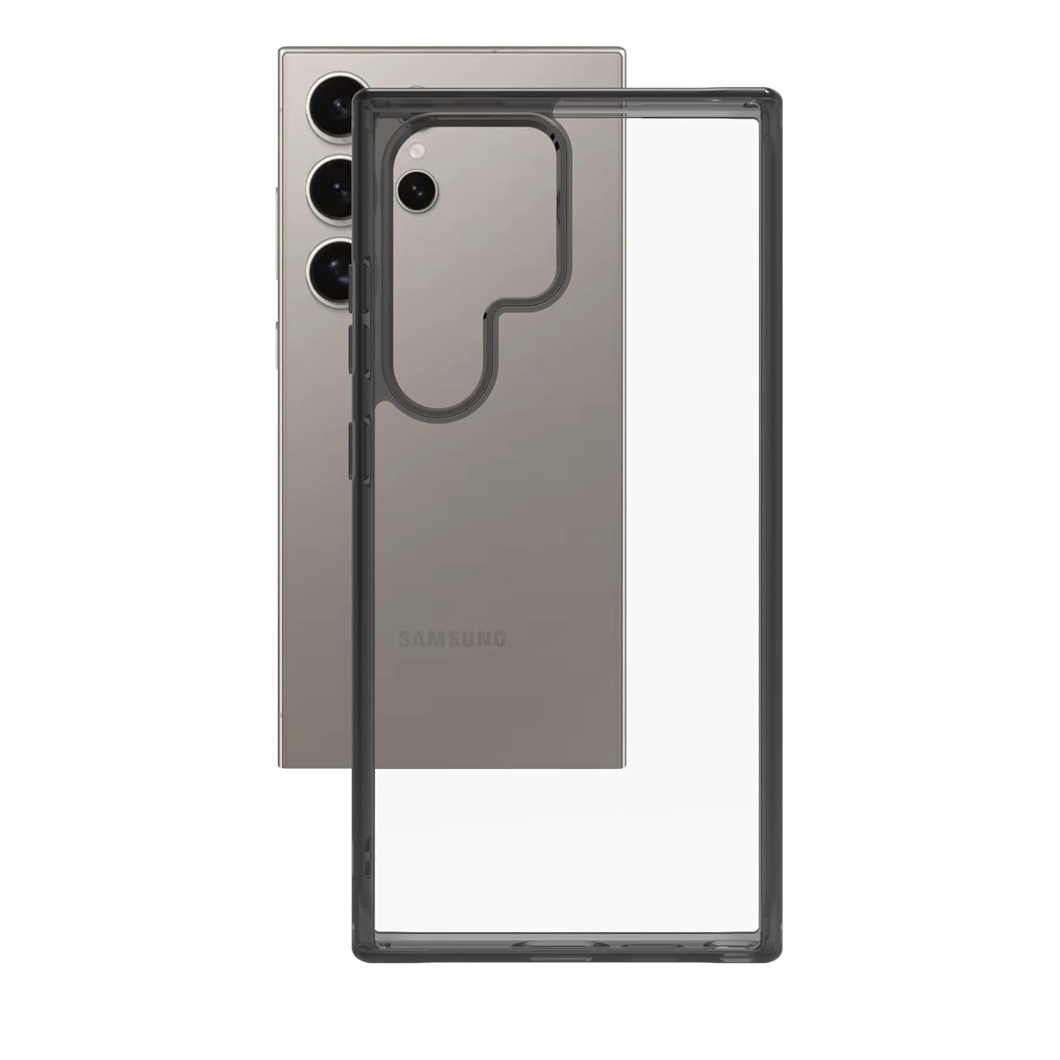 Samsung Galaxy S24 Ultra Back Cover Case | Clear Hybrid - Clear Smoke