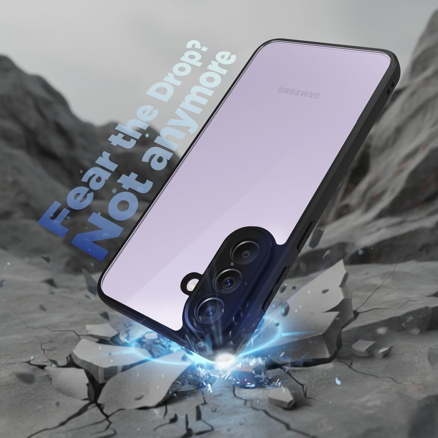 Samsung Galaxy A37 5G Back Cover Case | Sleek Hybrid - Clear Black