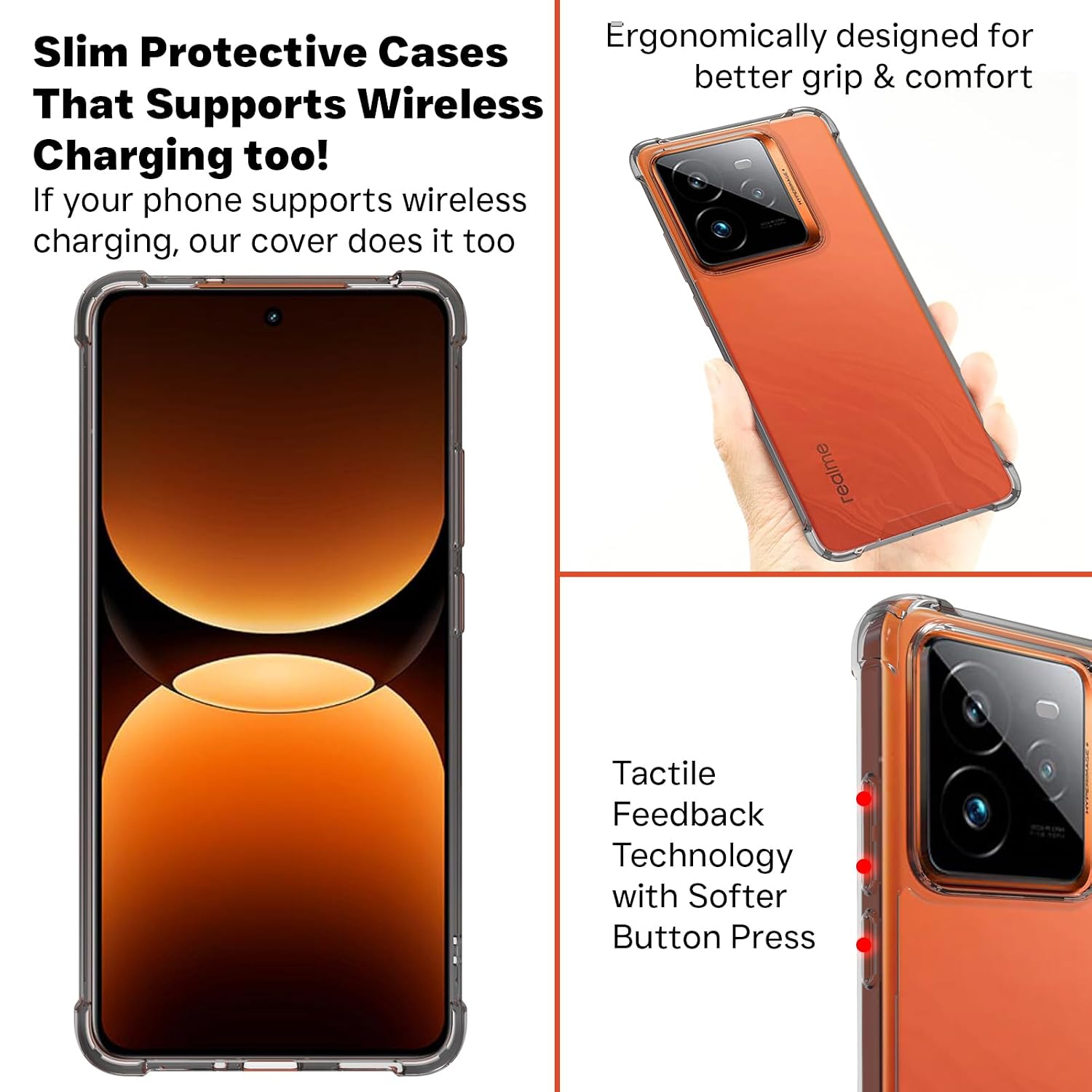 Realme GT 7 Pro Back Cover Case | Clear Hybrid - Clear