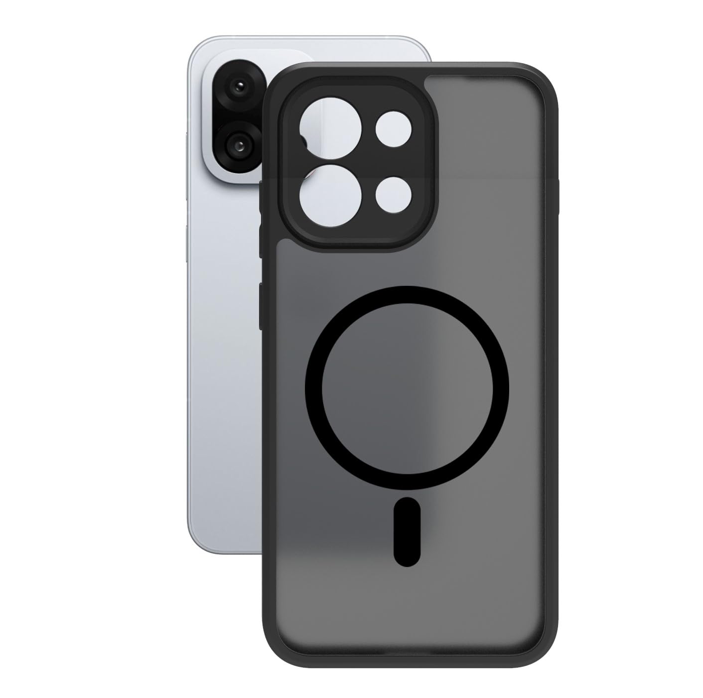 OnePlus 13s Back Cover Case | Sleek Hybrid - Matte Black Magnetic