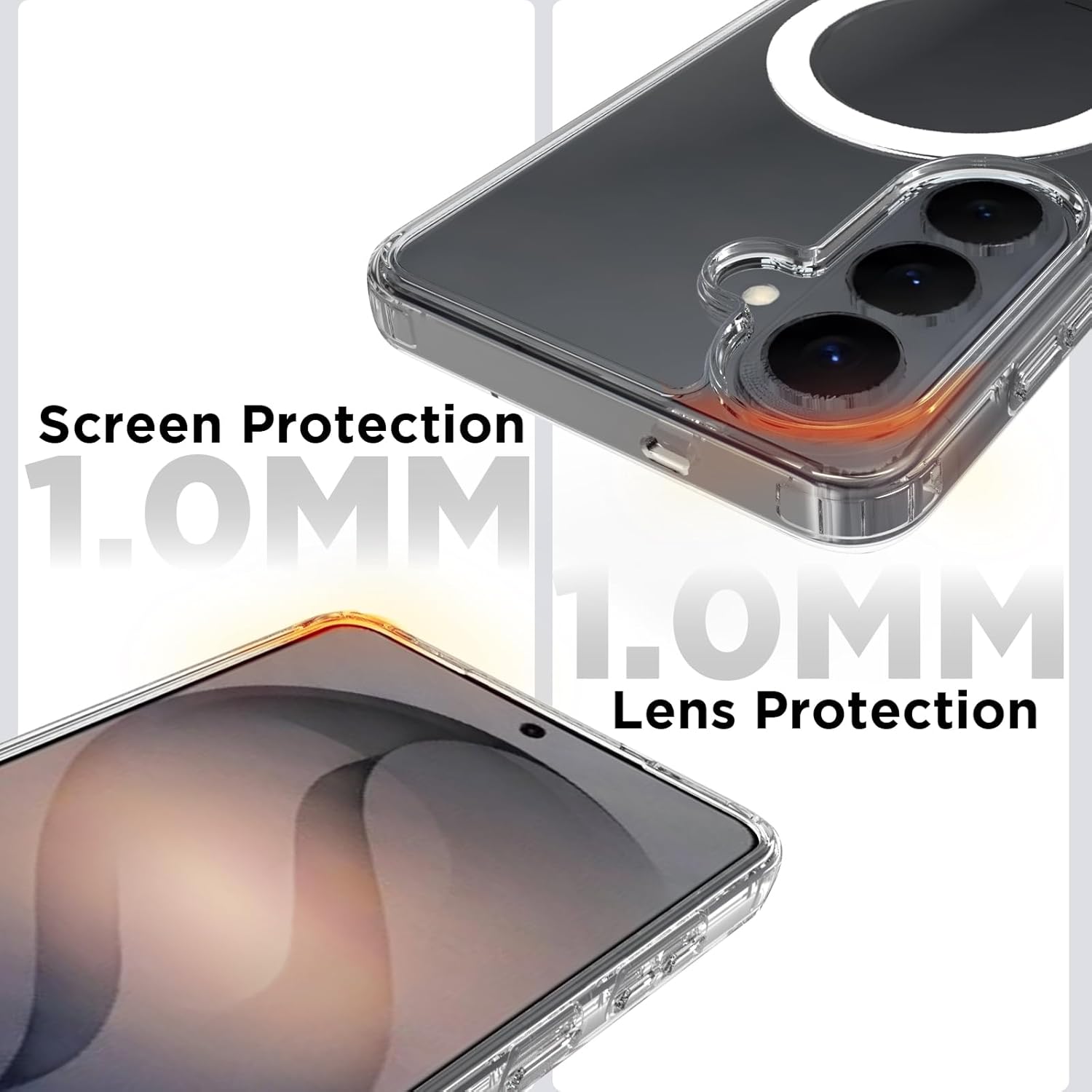 Samsung Galaxy S26 Back Cover Case | Clear Hybrid - Clear Magnetic