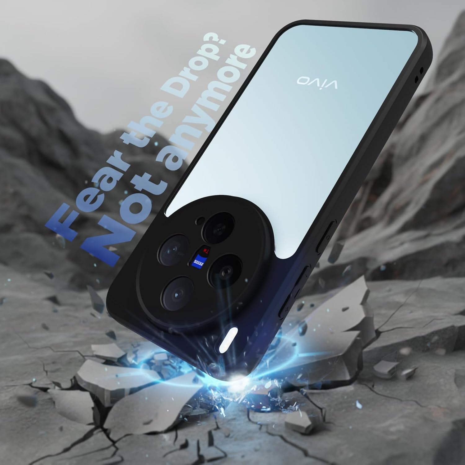 Vivo X300 5G Back Cover Case | Sleek Hybrid - Clear Black