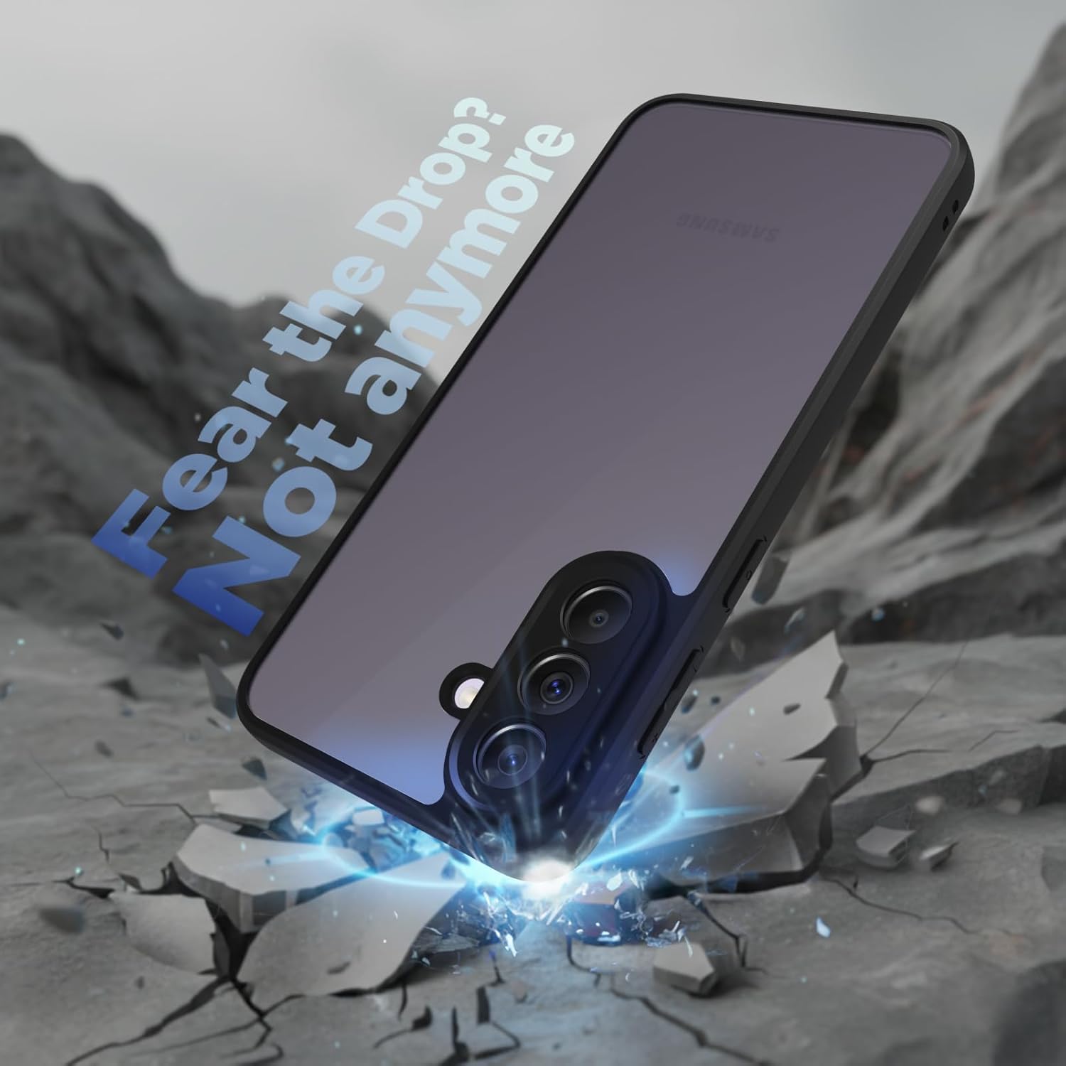 Samsung Galaxy A37 5G Back Cover Case | Sleek Hybrid - Matte Black
