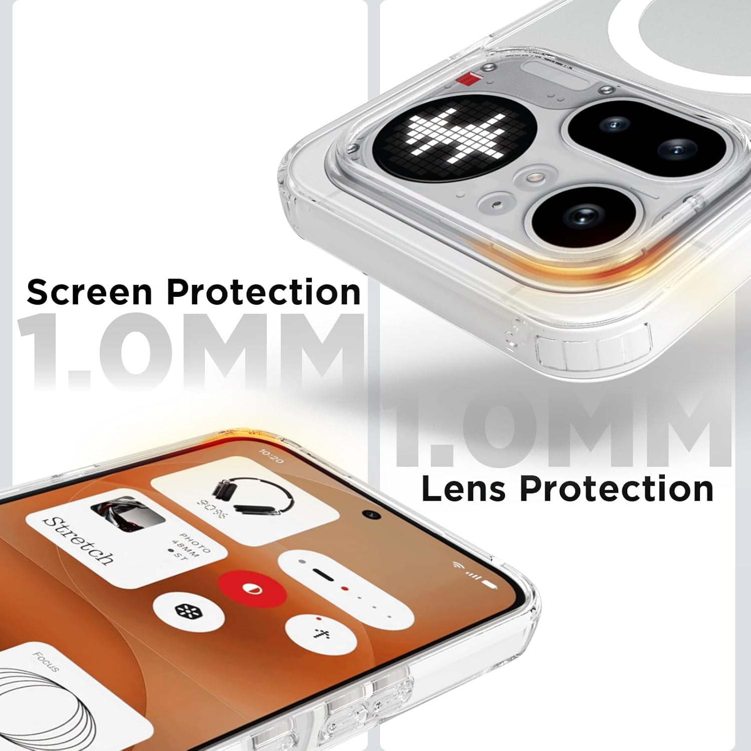 Nothing Phone 4a Pro 5G Back Cover Case | Clear Hybrid - Clear Smoke Magnetic
