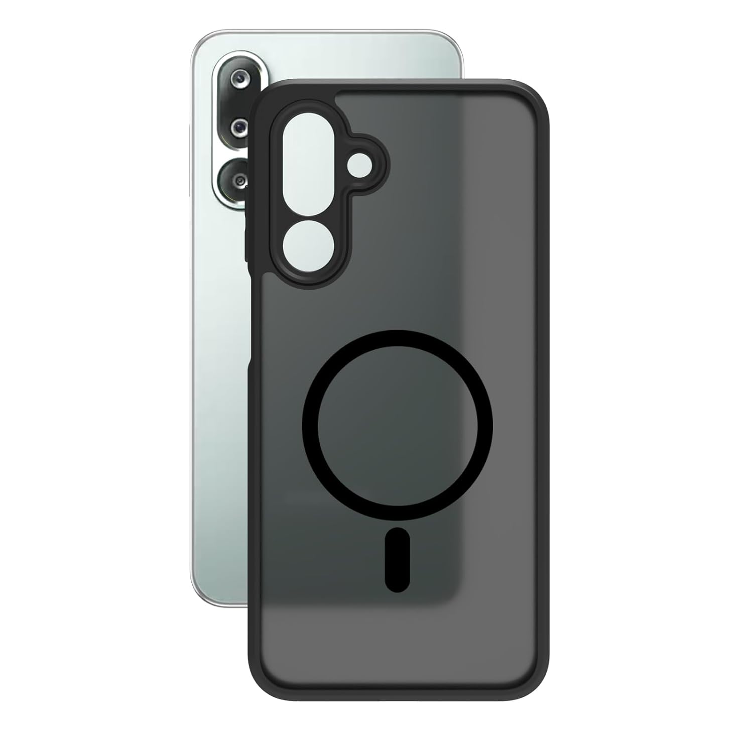 Samsung Galaxy M36 5G / F36 5G Back Cover Case | Sleek Hybrid - Matte Black Magnetic