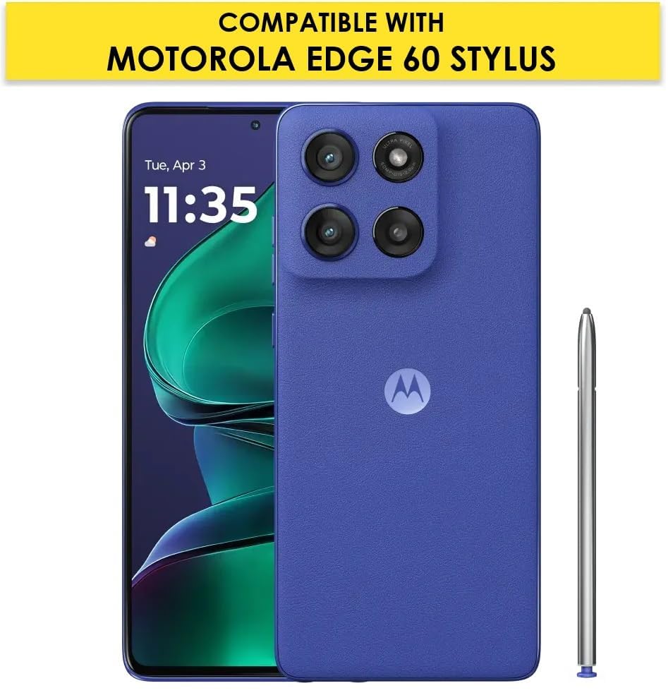 Motorola Edge 60 Stylus Back Cover Case | Clear hybrid - Clear