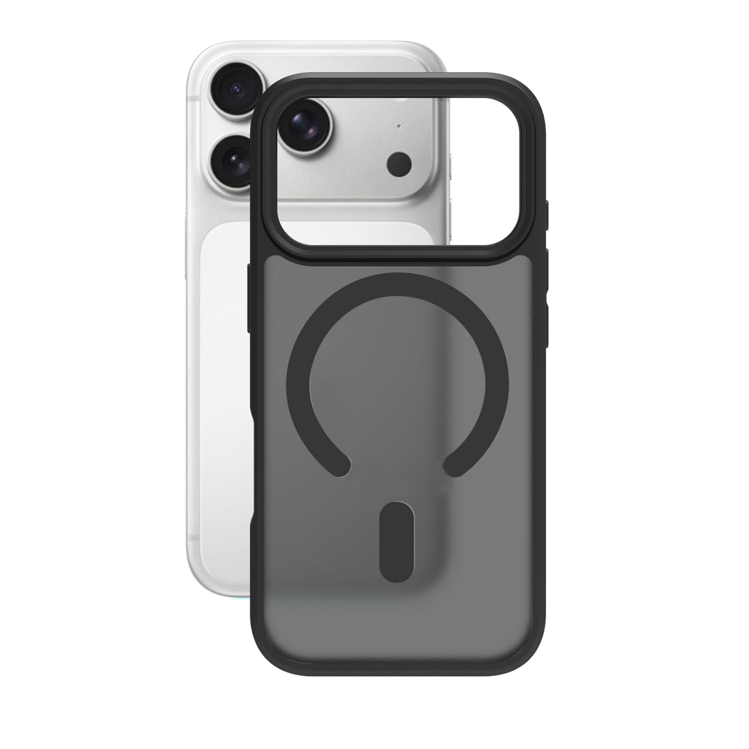 iPhone 17 Pro Back Cover Case | Sleek Hybrid - Matte Black Magnetic