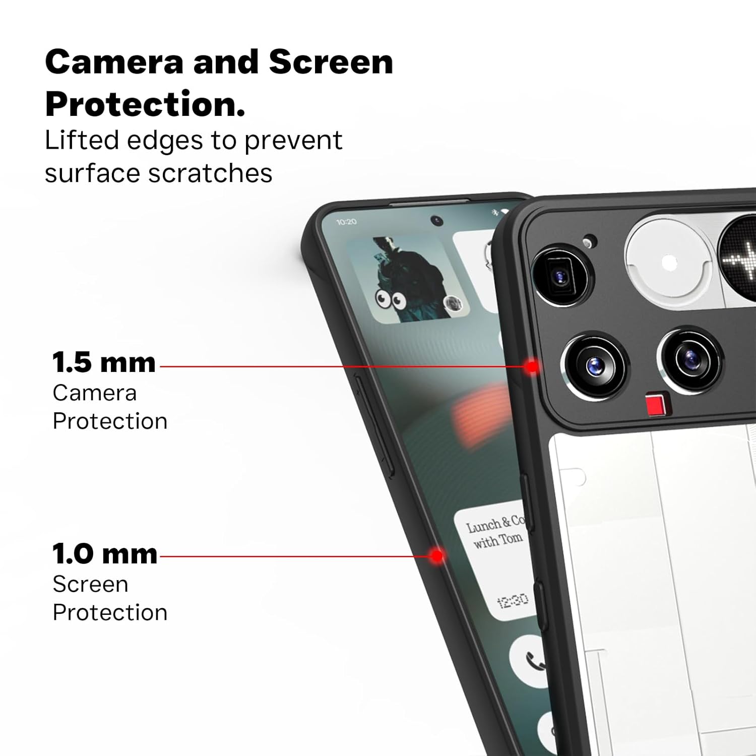 Nothing Phone 3 Back Cover Case | Sleek Hybrid - Clear