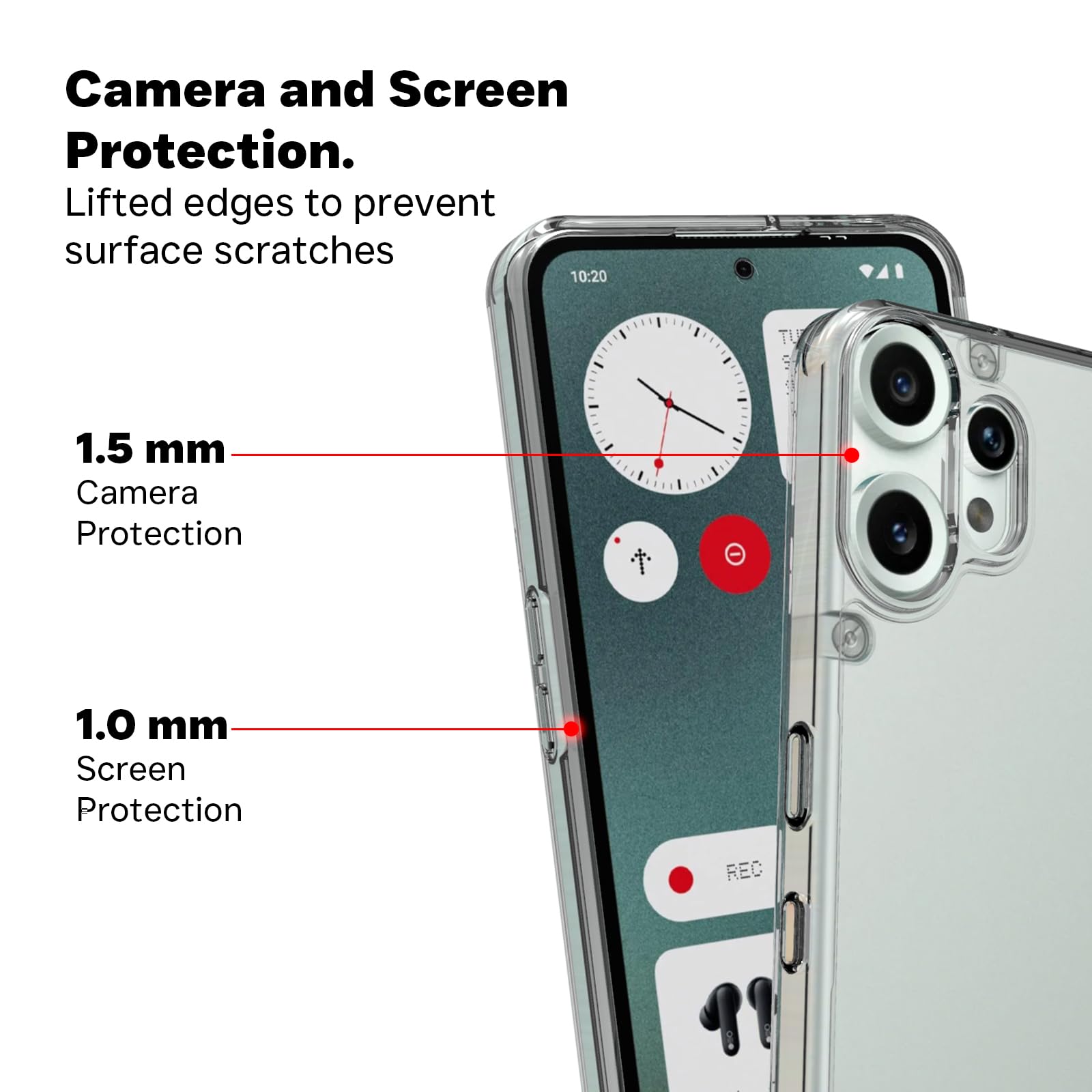 CMF Phone 2 Pro 5G Back Cover Case | Clear Hybrid- Clear