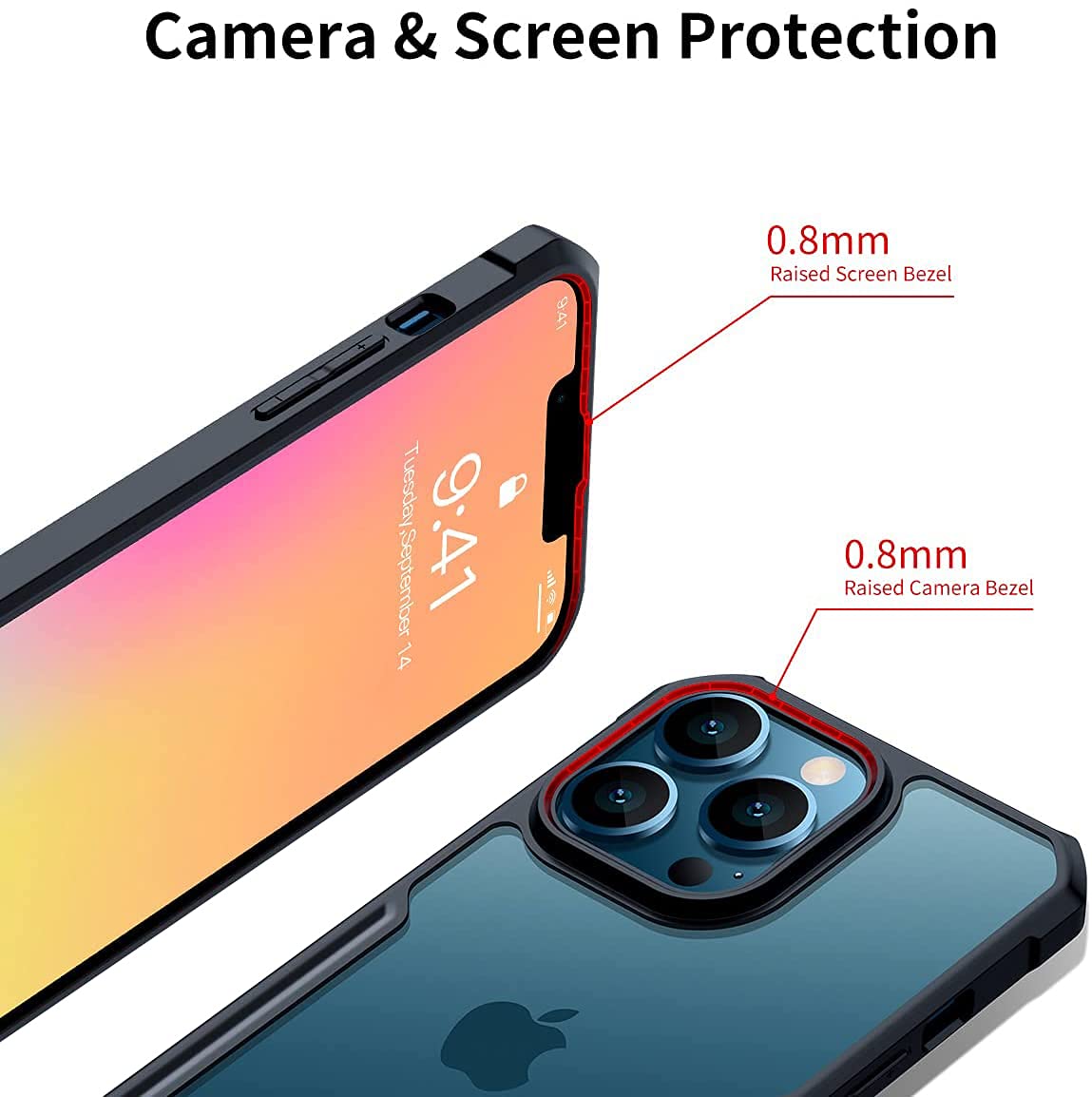 iPhone 13 Pro Max Back Cover Case | Xundd - Black