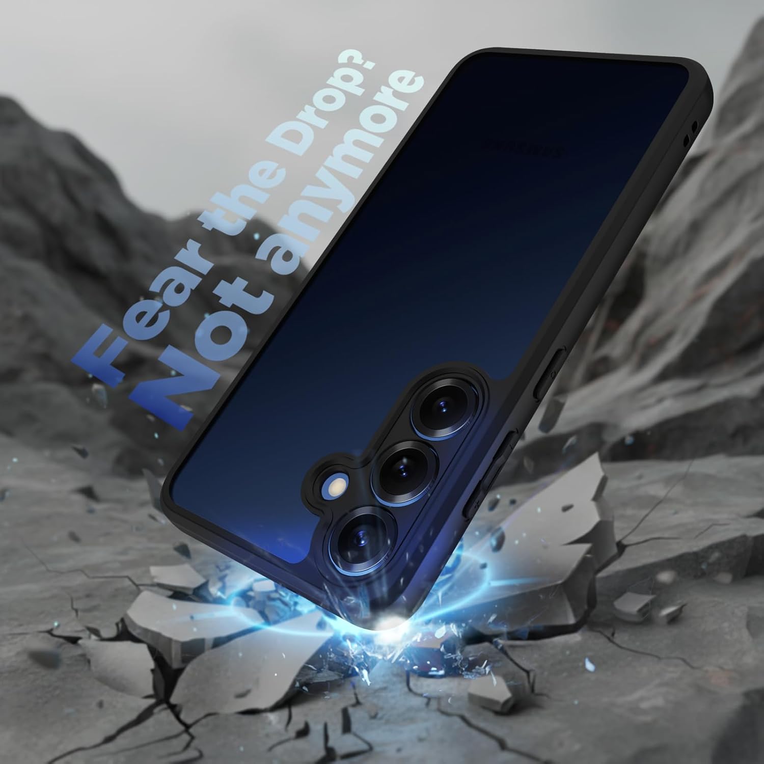 Samsung Galaxy S25 Back Cover Case | Sleek Hybrid - Matte Black