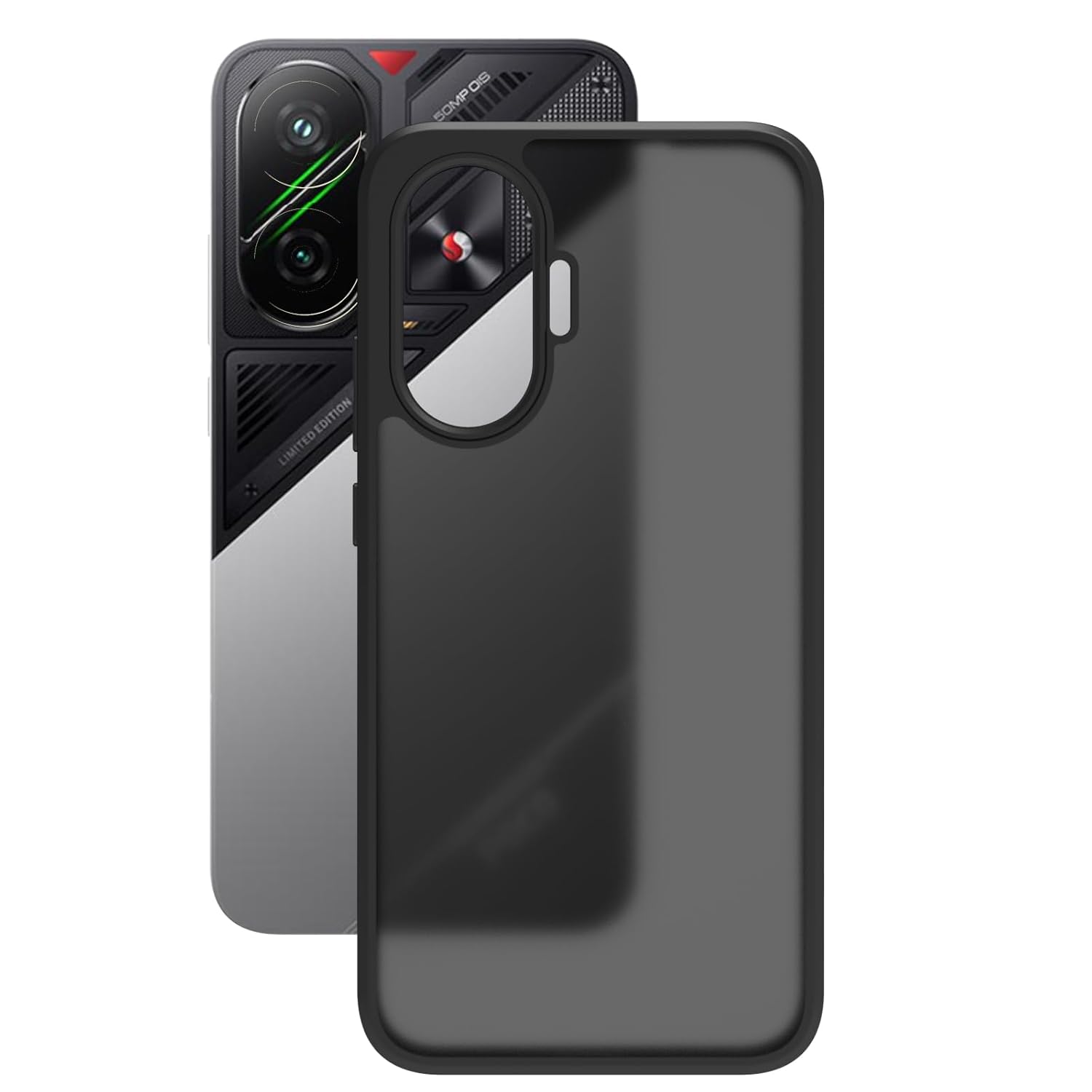 Poco F7 5G Back Cover Case | Sleek Hybrid - Matte Black