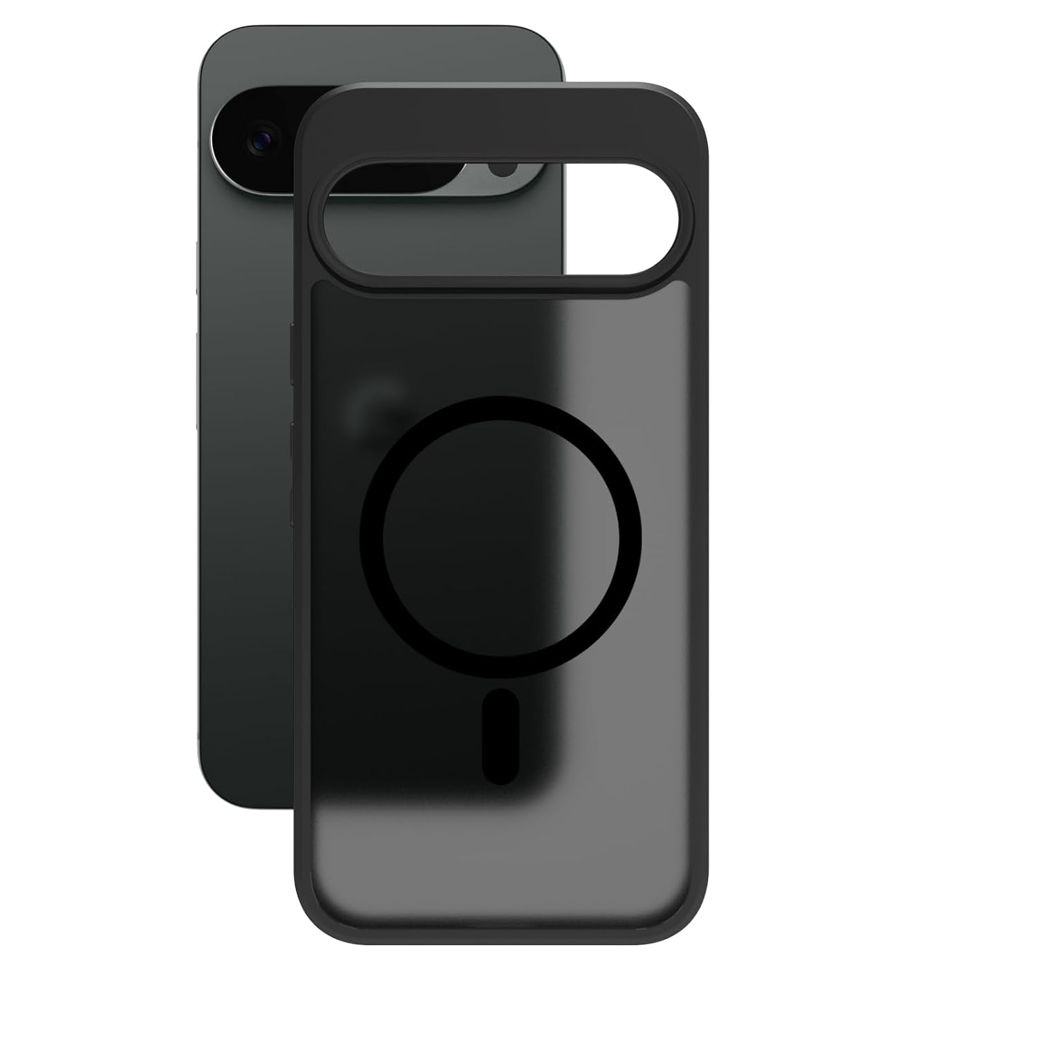 Google Pixel 10 Pro XL Back Cover Case | Sleek Hybrid - Matte Black Magnetic
