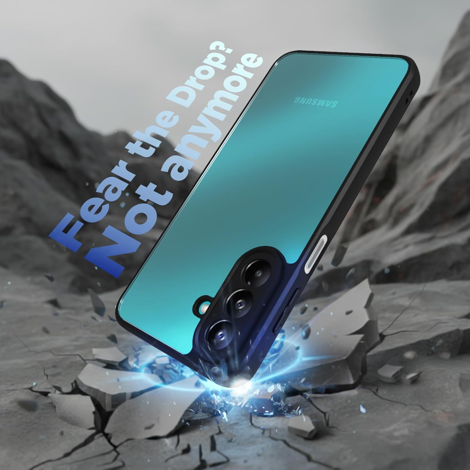 Samsung Galaxy M47 Back Cover Case | Sleek Hybrid - Clear Black