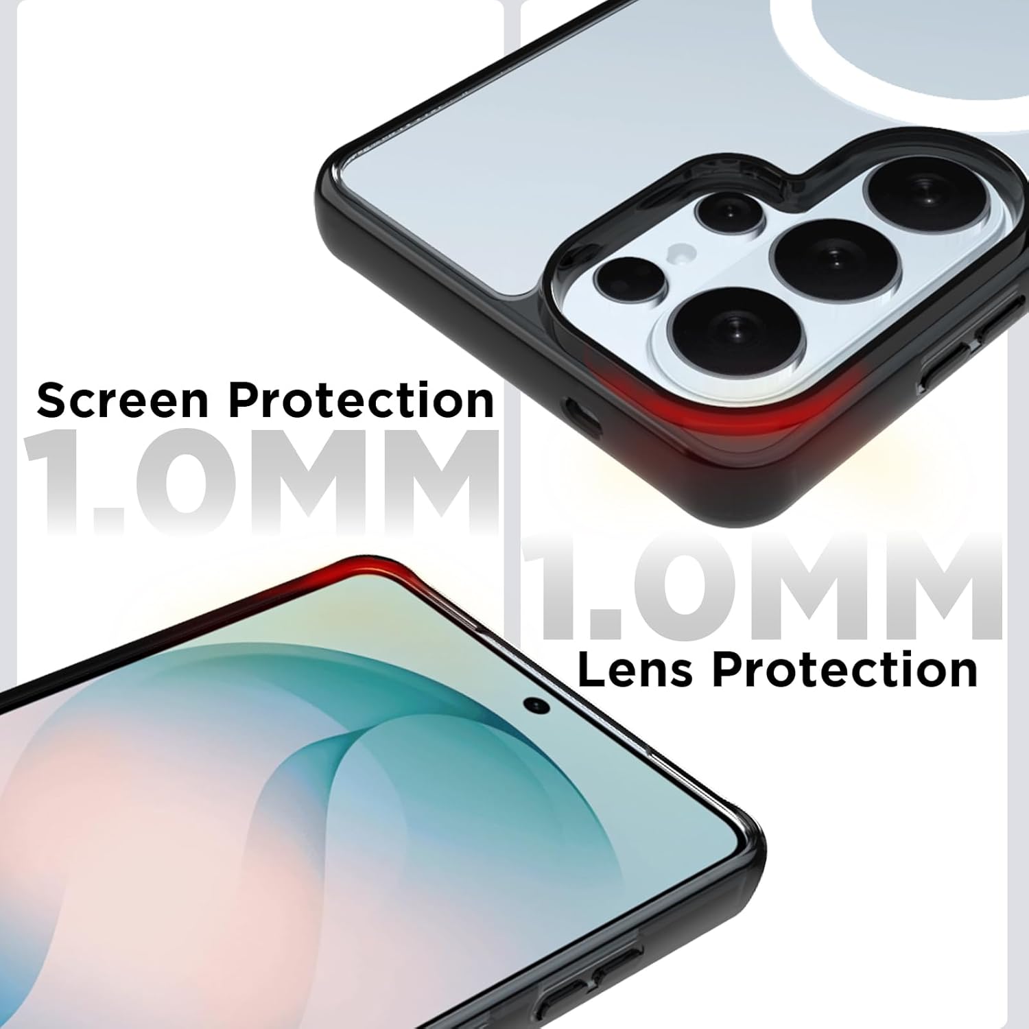 Samsung Galaxy S26 Ultra Back Cover Case | Clear Hybrid - Clear Smoke Magnetic