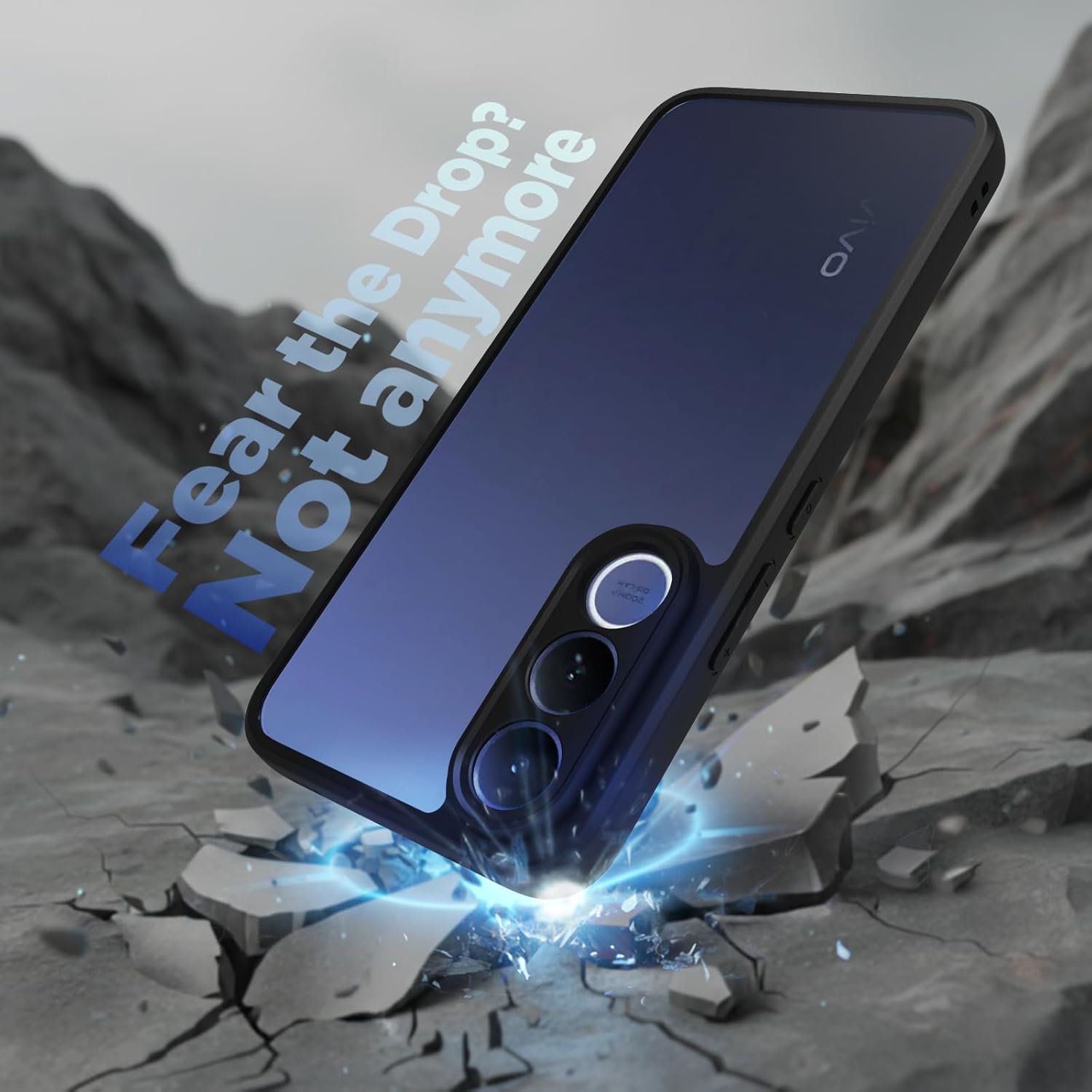 Vivo V70 FE Back Cover Case | Sleek Hybrid - Clear