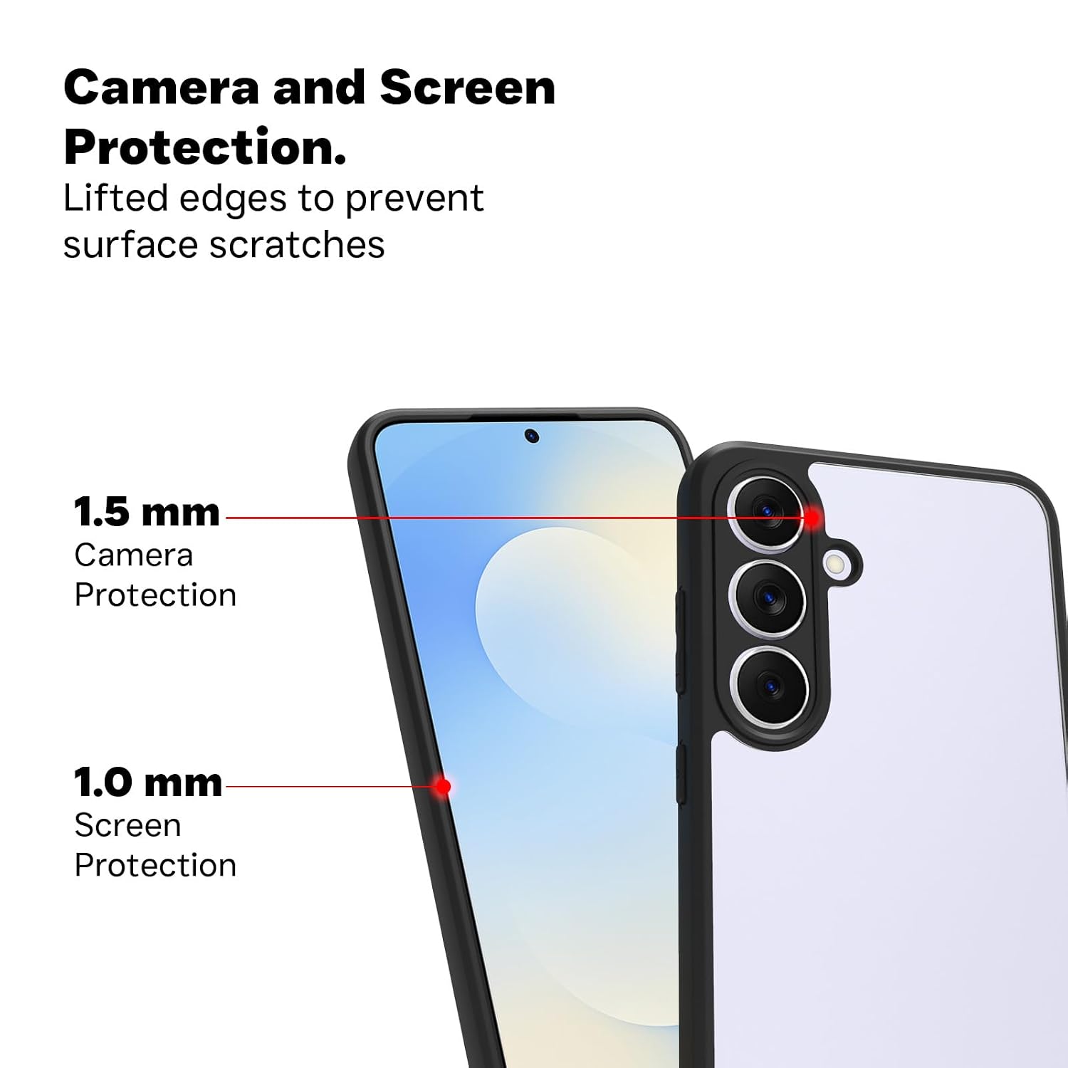 Samsung Galaxy S25 FE Back Cover Case | Sleek Hybrid - Clear