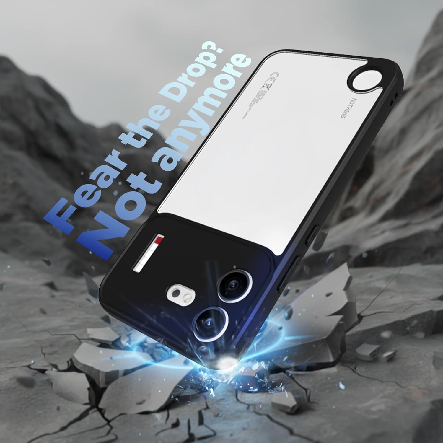 Nothing Phone 4b Back Cover Case | Sleek Hybrid - Clear Black Magnetic