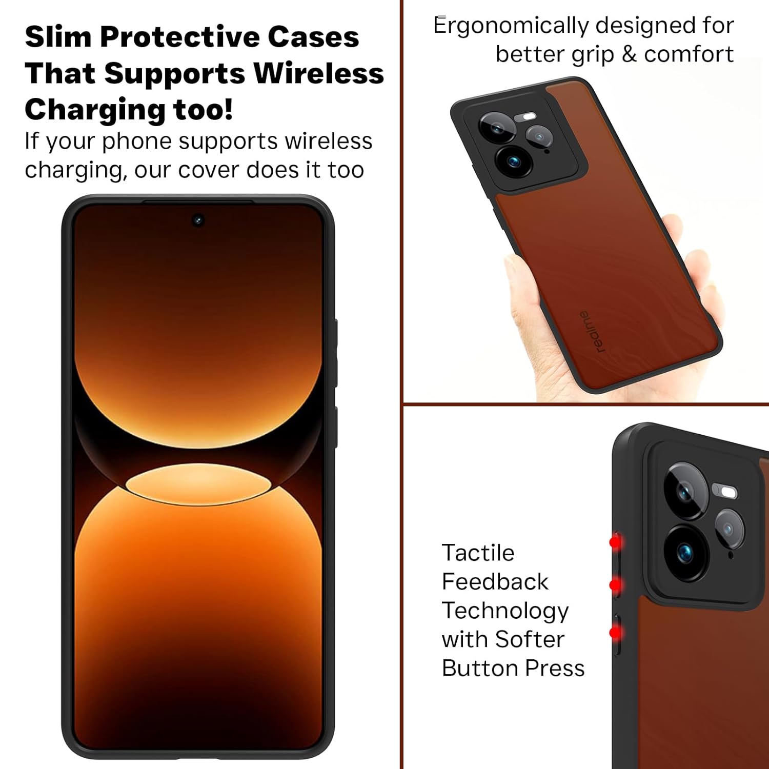 Realme GT 7 Pro / GT7 Pro 5G Back Cover Case | Sleek Hybrid - Matte Black