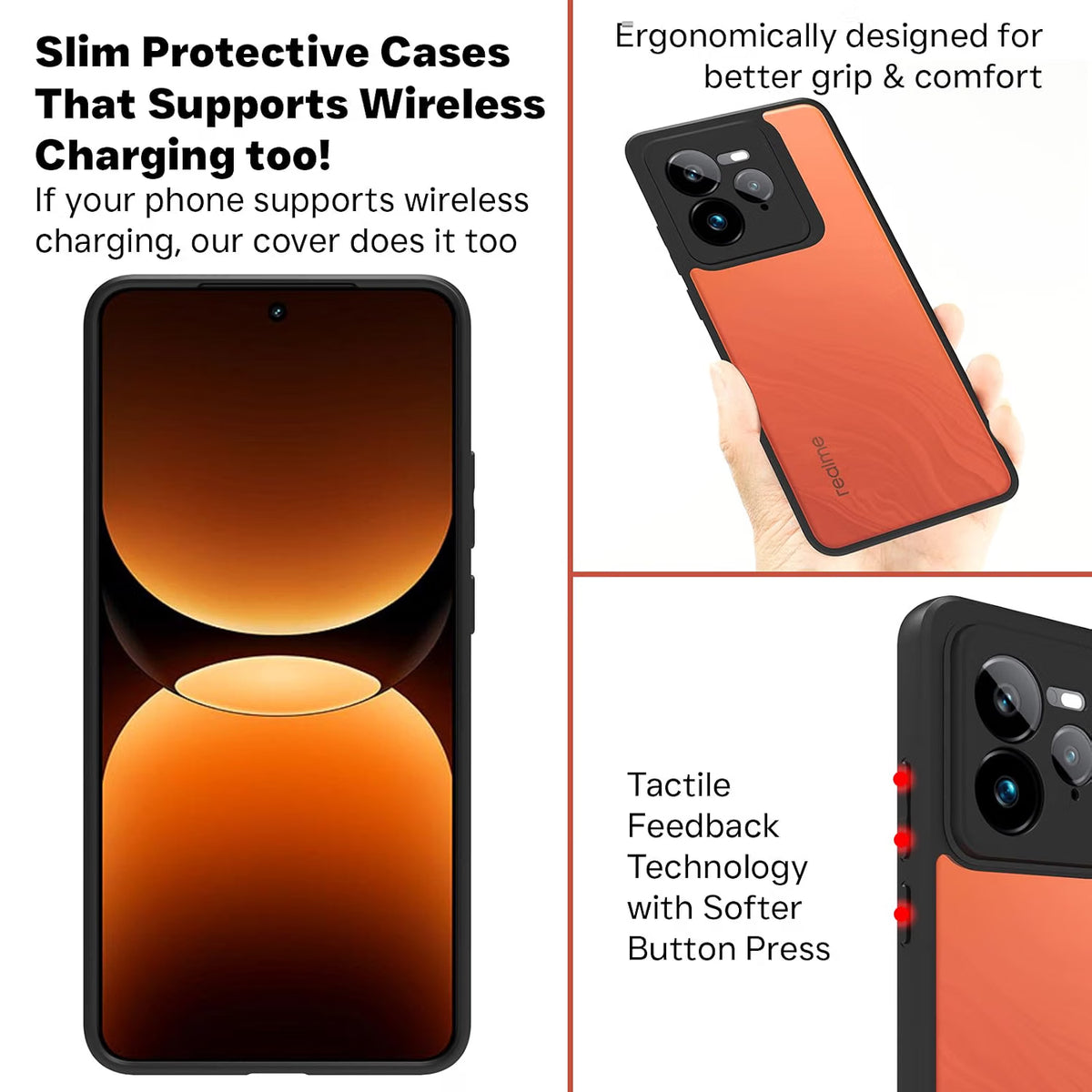Realme GT 7 Pro 5G Back Cover Case | Sleek Hybrid - Clear Black