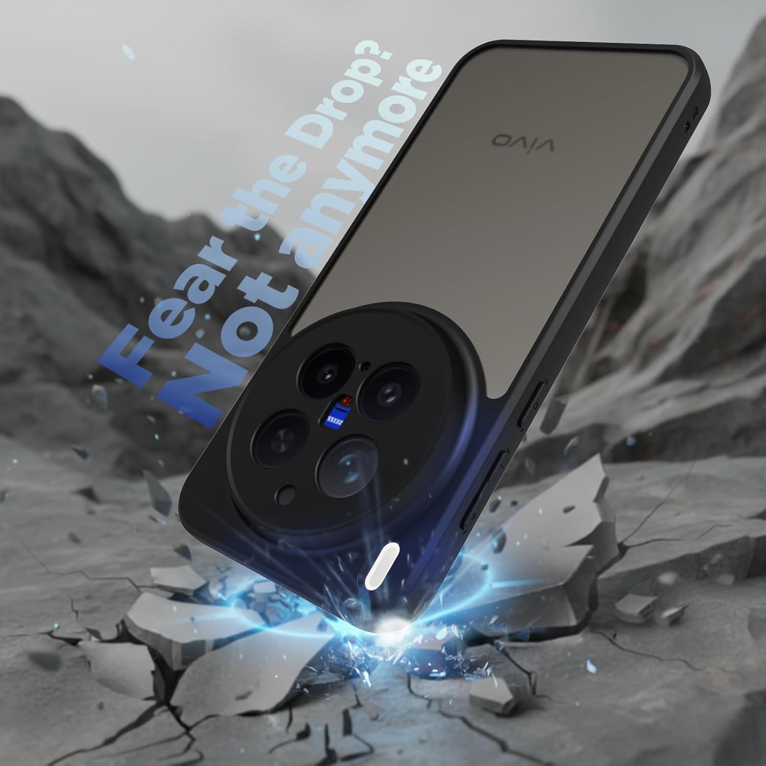 Vivo X300 Pro 5G Back Cover Case | Sleek Hybrid - Matte Black