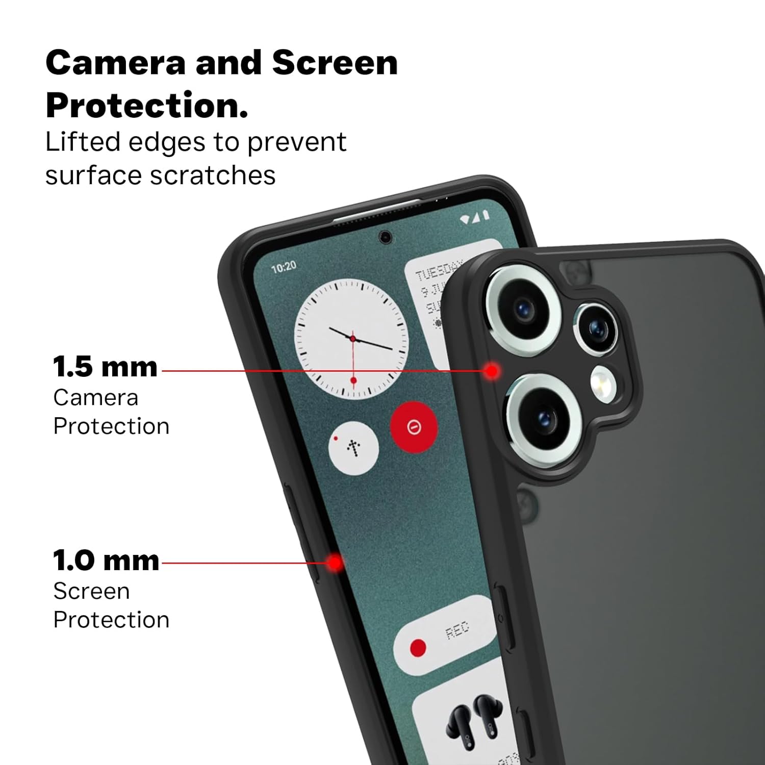 CMF Phone 2 Pro 5G Back Cover Case | Sleek Hybrid - Matte Black