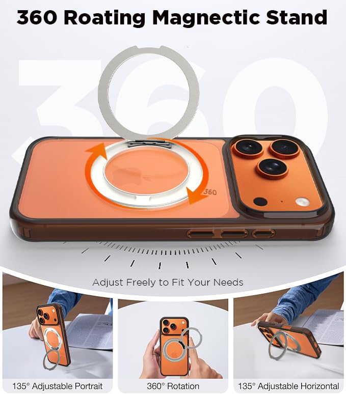 iPhone 17 Pro Back Cover Case | Clear Hybrid - Clear Smoke Magnetic